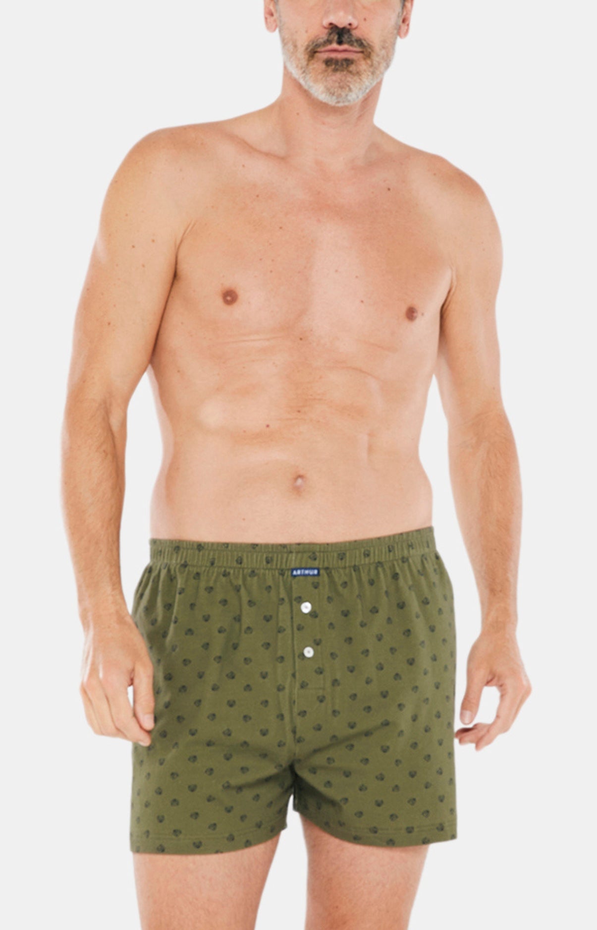 arthur-le-club-cale-on-de-nuit-logo-kaki-coton-bio image 1