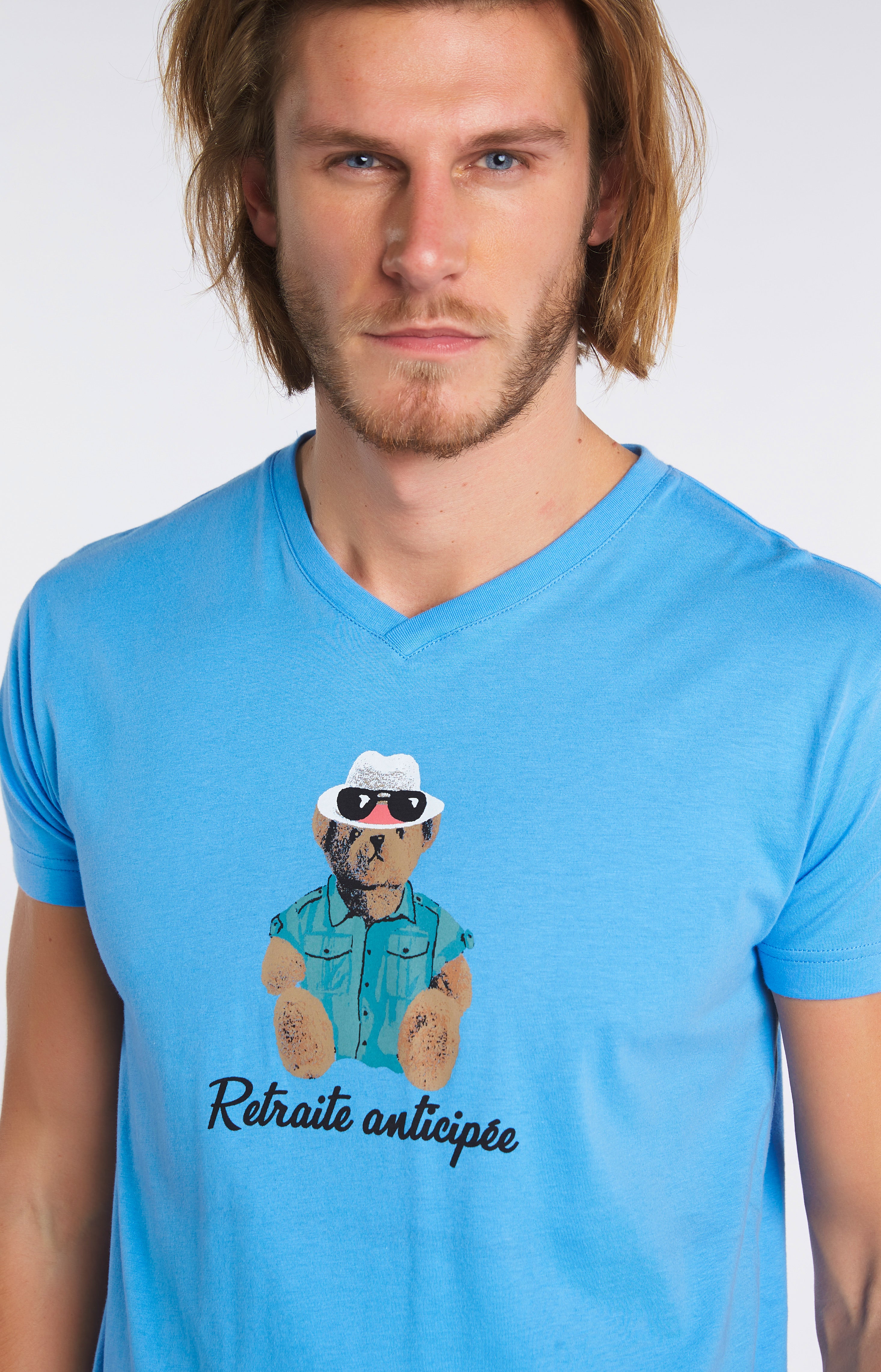 arthur-bob-pyjama-long-teddy-azur-jersey-coton-homme image 6