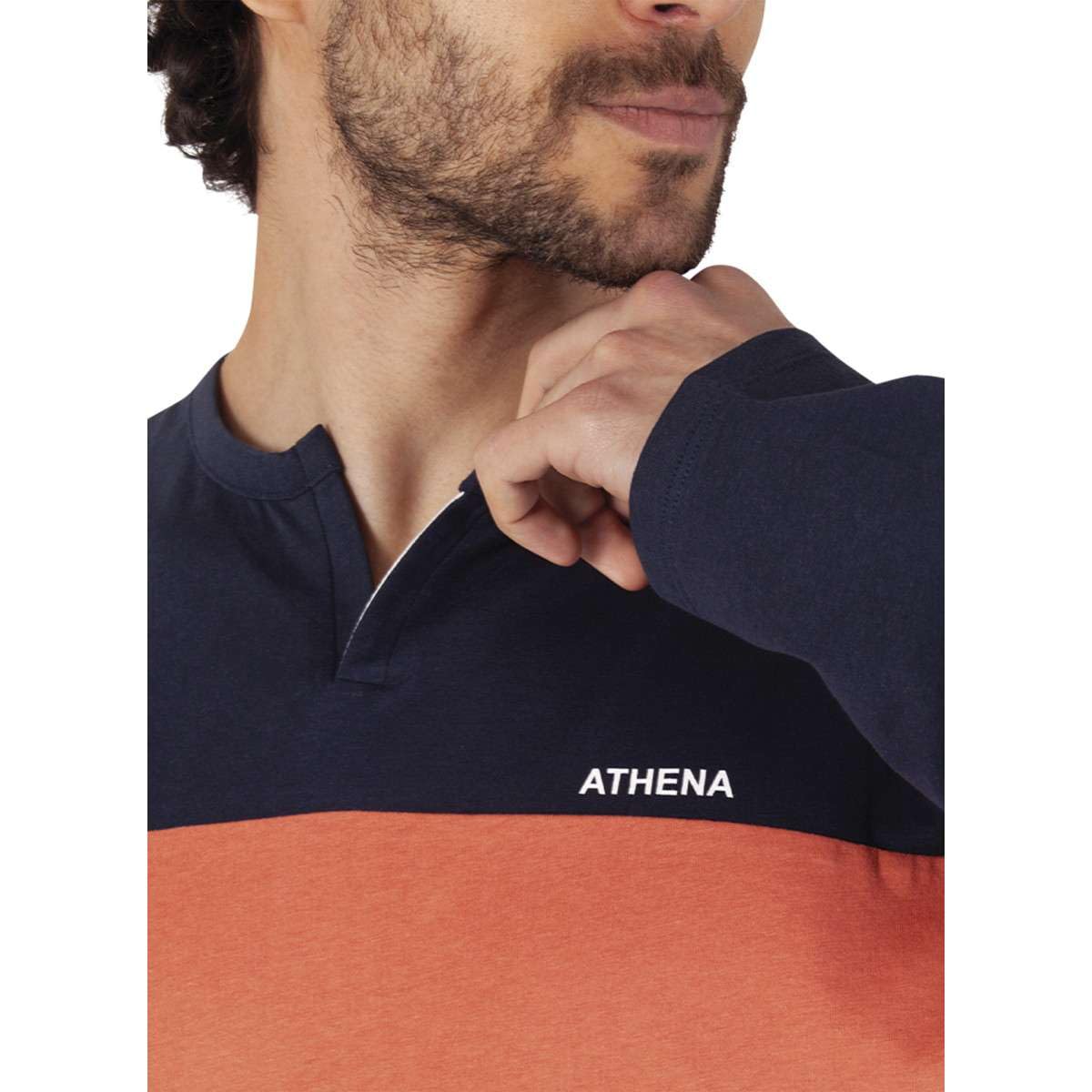 athena-easy-bio-pyjama-long-homme-coton-bio-col-ouvert image 5