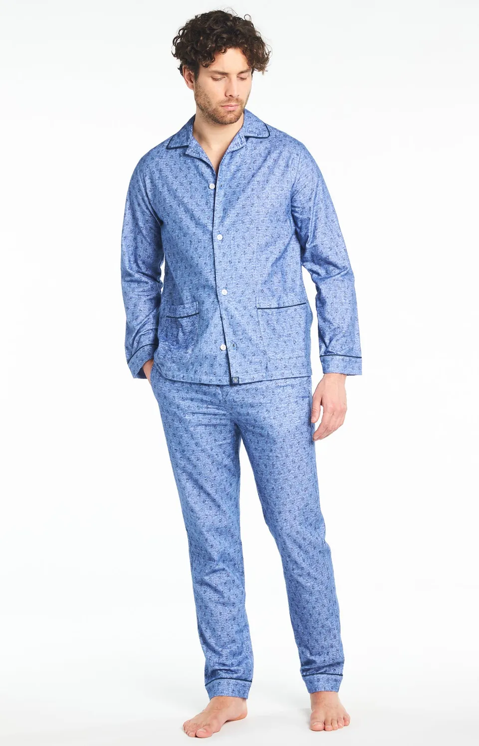 arthur-bob-pilou-clock-pyjama-homme-c-ladon-chaud image 1
