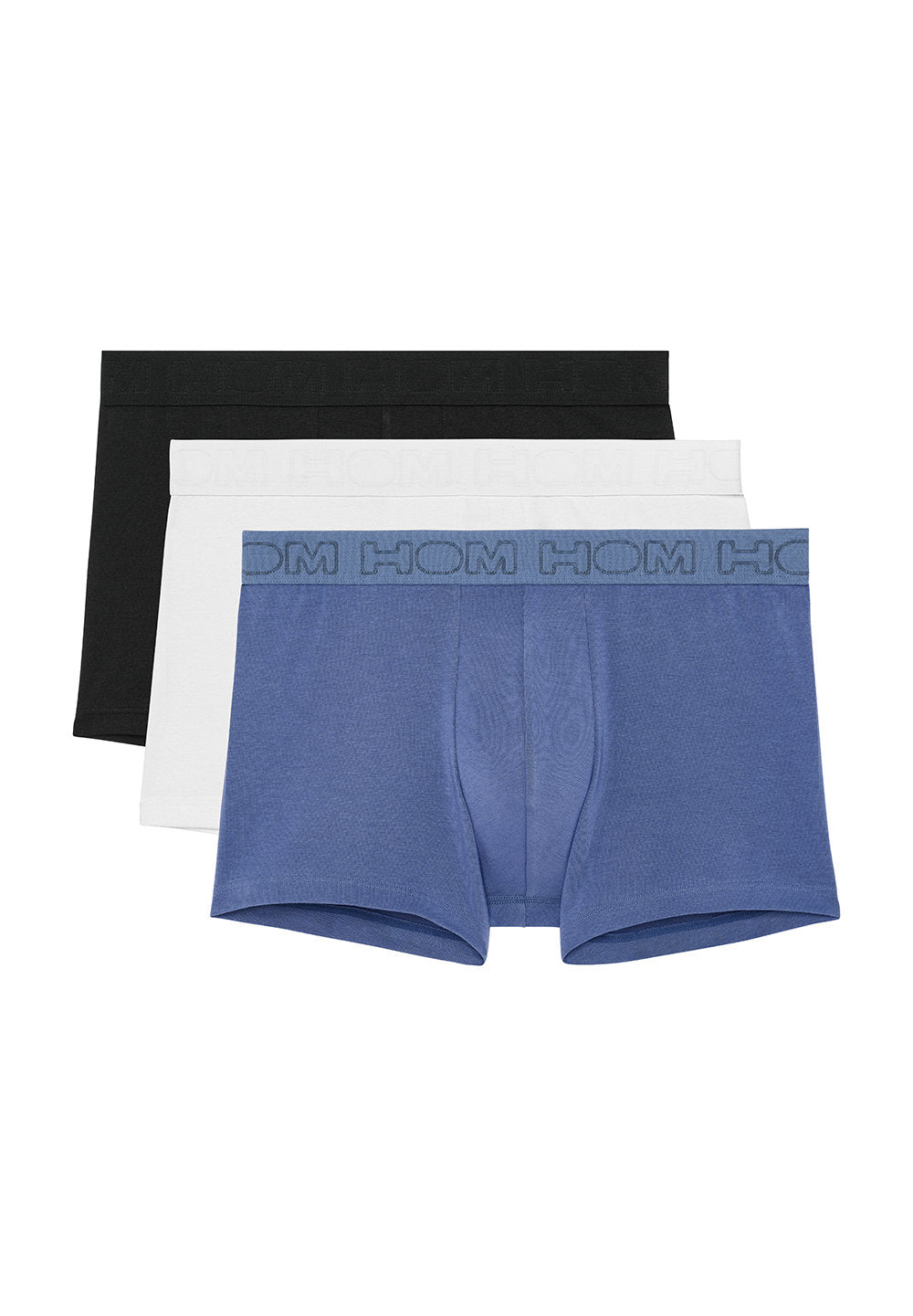 hom-armand-1-boxer-x3-noir-bleu-blanc-100-coton image 1