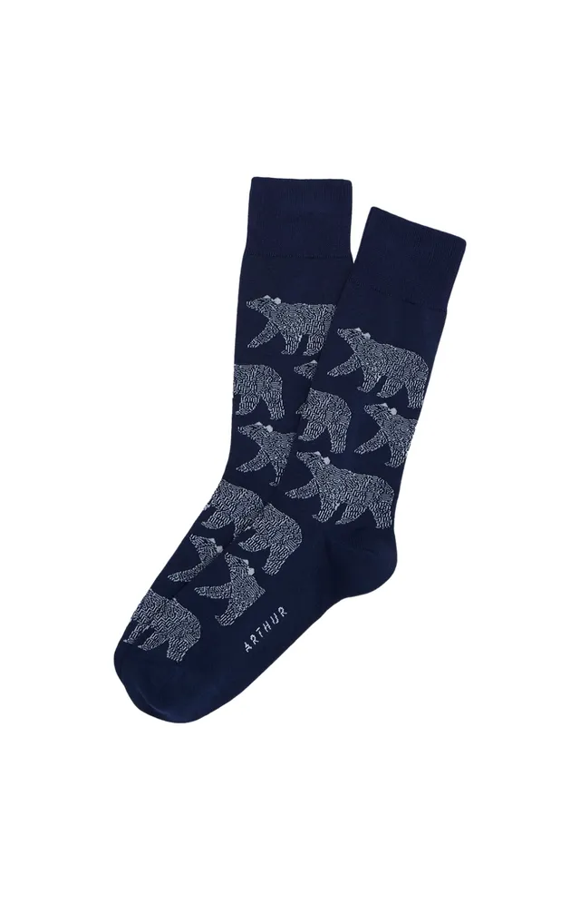 arthur-bob-nuit-polaire-chaussettes-homme-marine-40-46-coton image 1