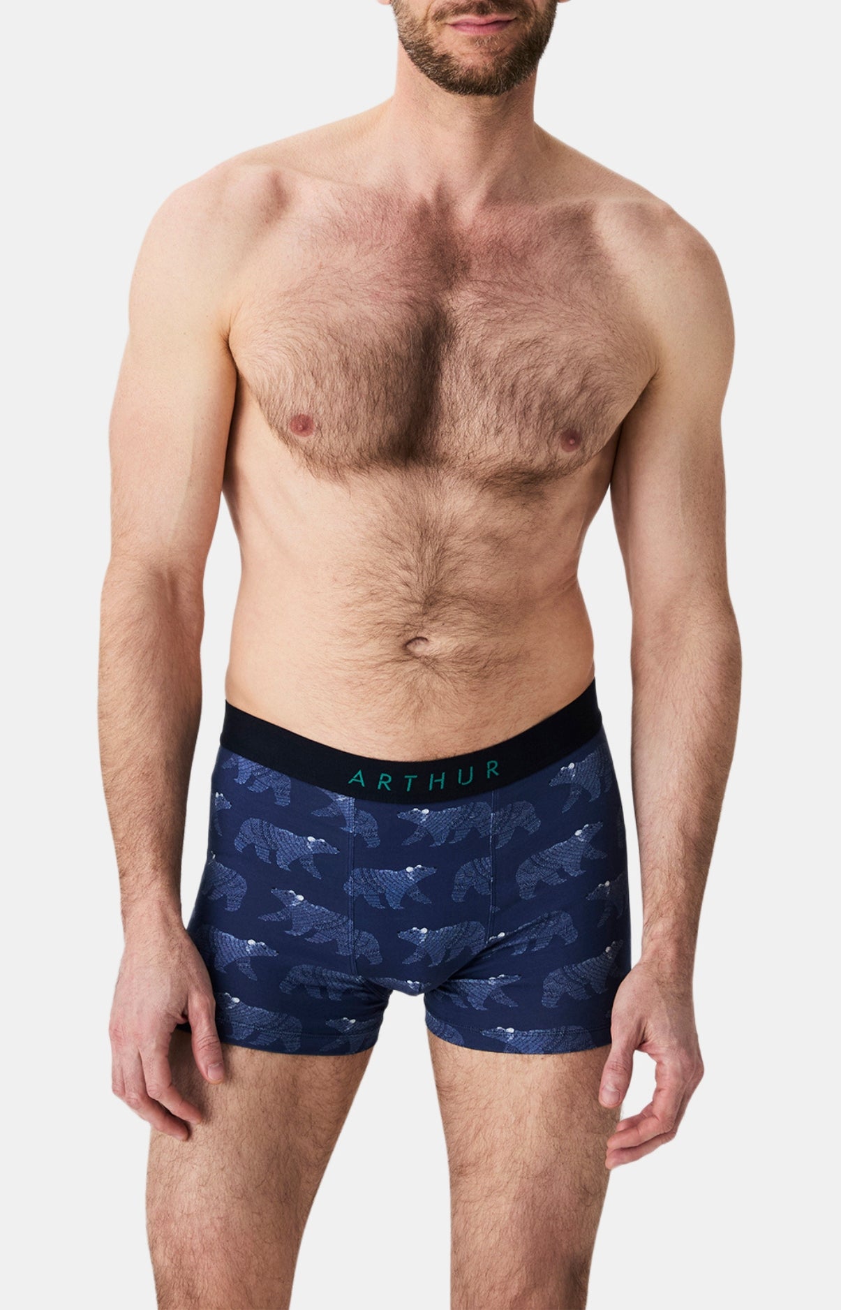 arthur-bob-nuit-polaire-boxer-marine-coton-bio image 2
