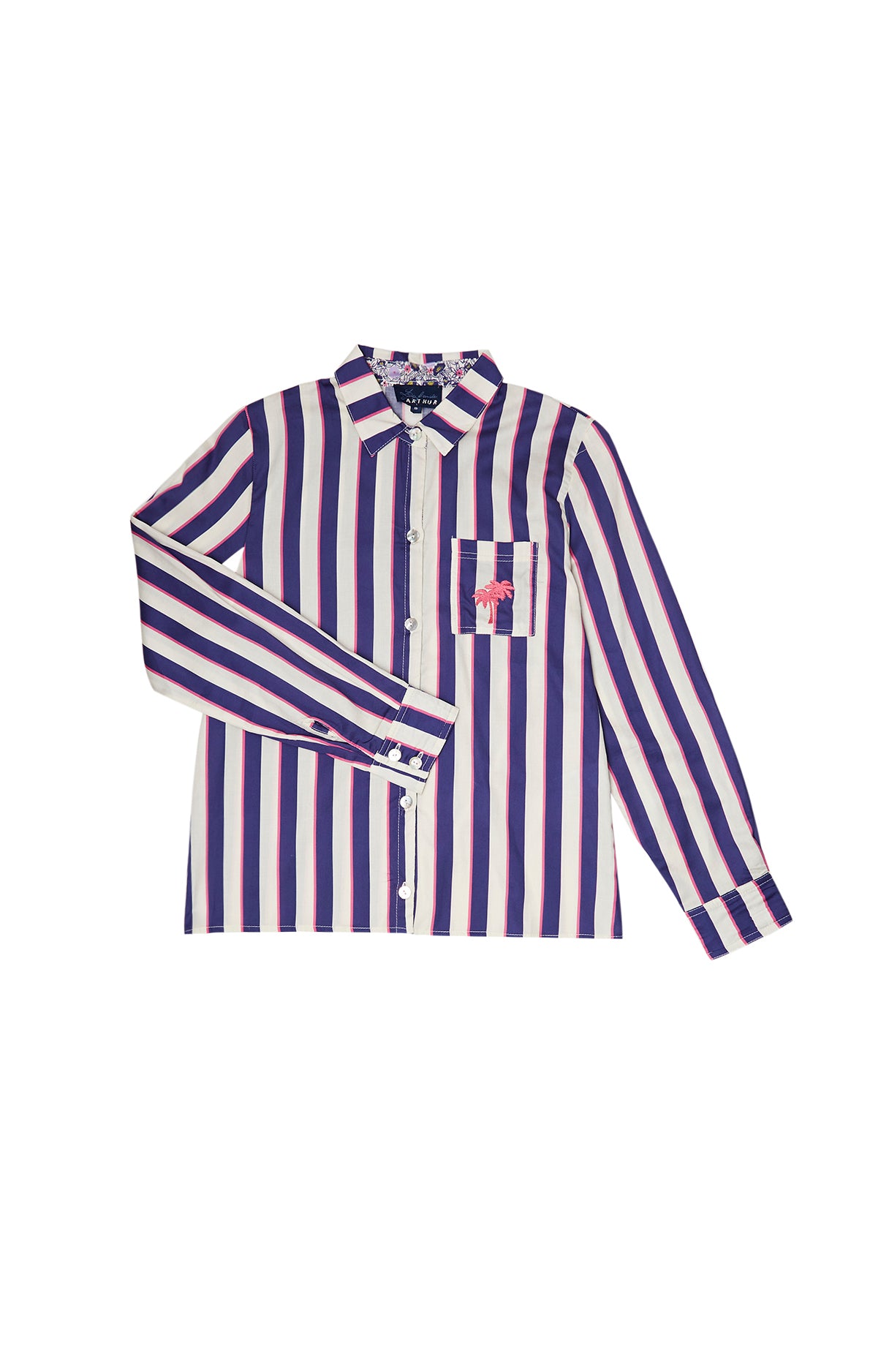 arthur-bob-camille-chemise-femme-bleue-taille-m image 3