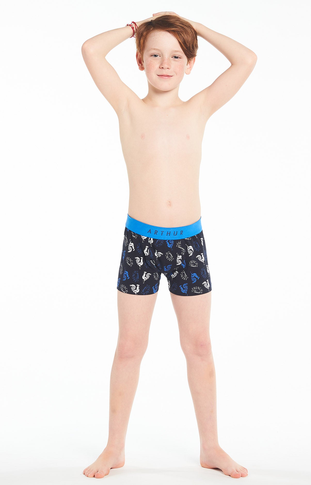 arthur-bob-coq-boxer-enfant-coton-bio-noir image 2