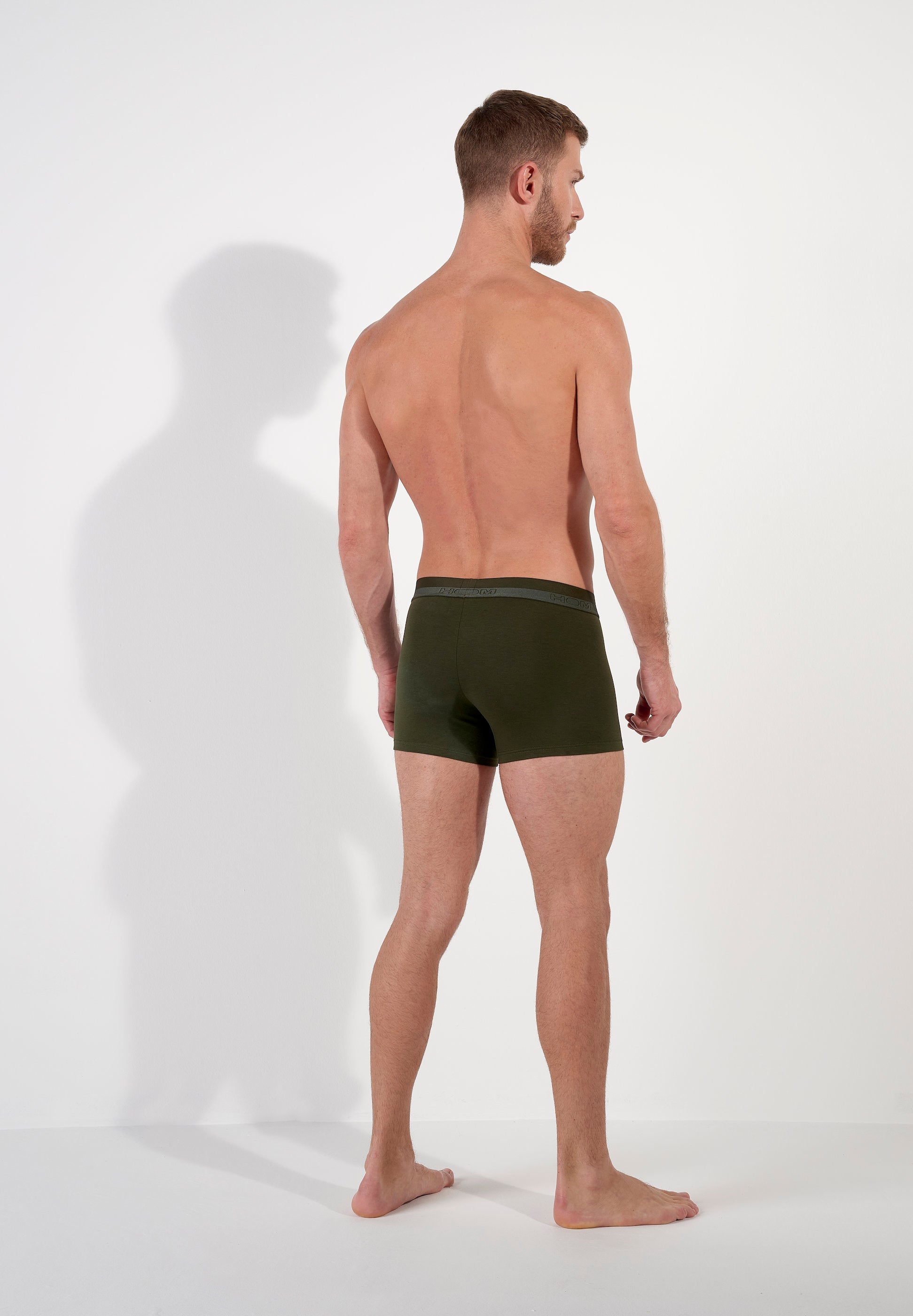 hom-classic-400203-4000dk-boxer-kaki-fonc-coton-modal image 6