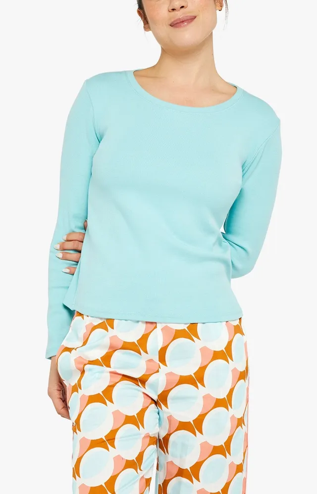 arthur-bob-tee-shirt-lagon-manches-longues-femme-coton-modal image 1
