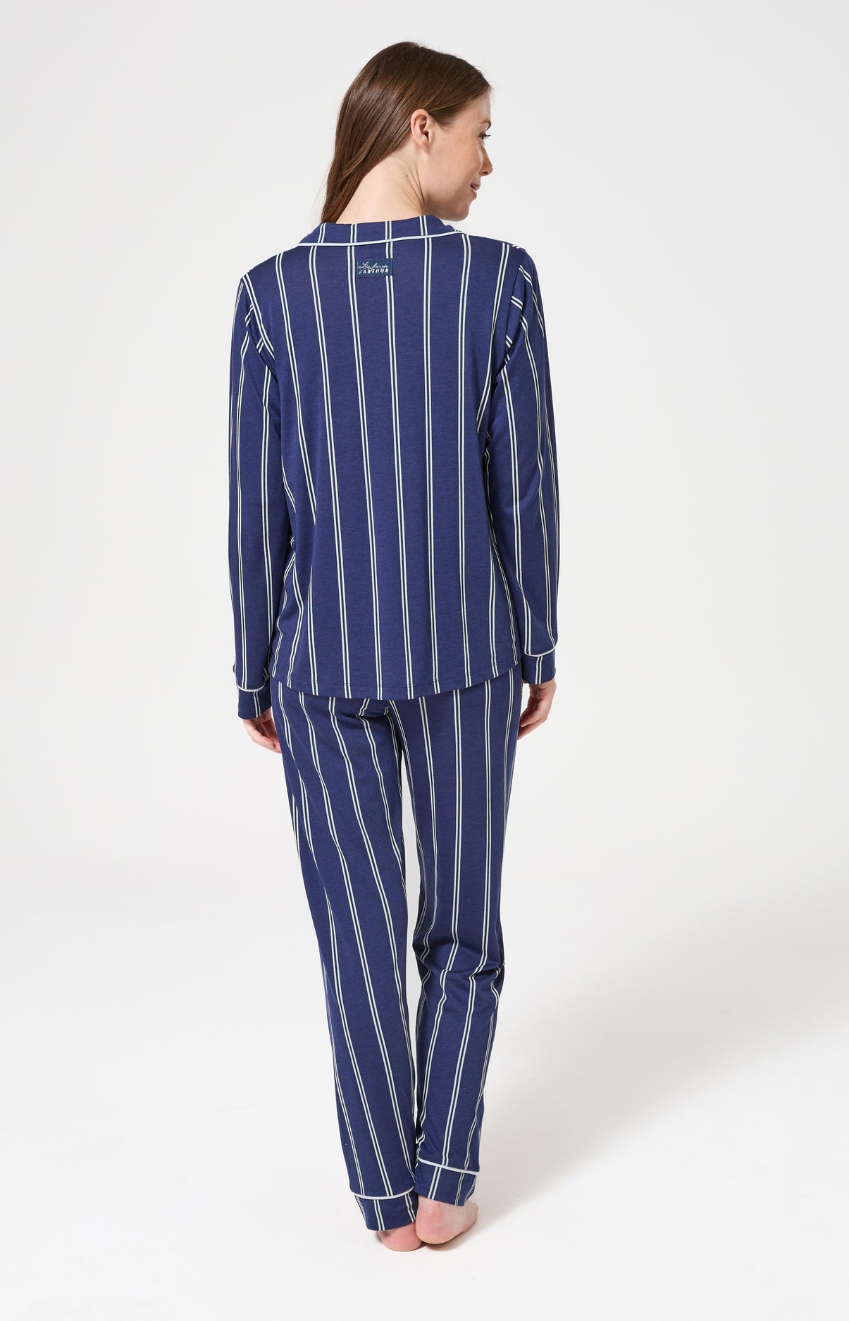 arthur-bob-ray-pyjama-long-boutonn-marine image 7