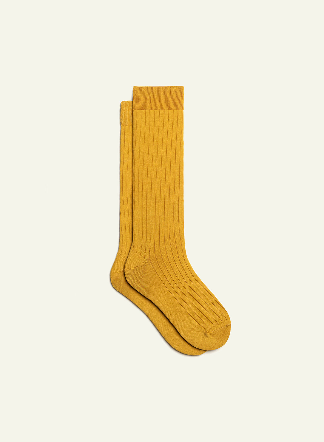 archiduchesse-de-luxe-chaussettes-jaune-safran-fil-d-cosse image 2