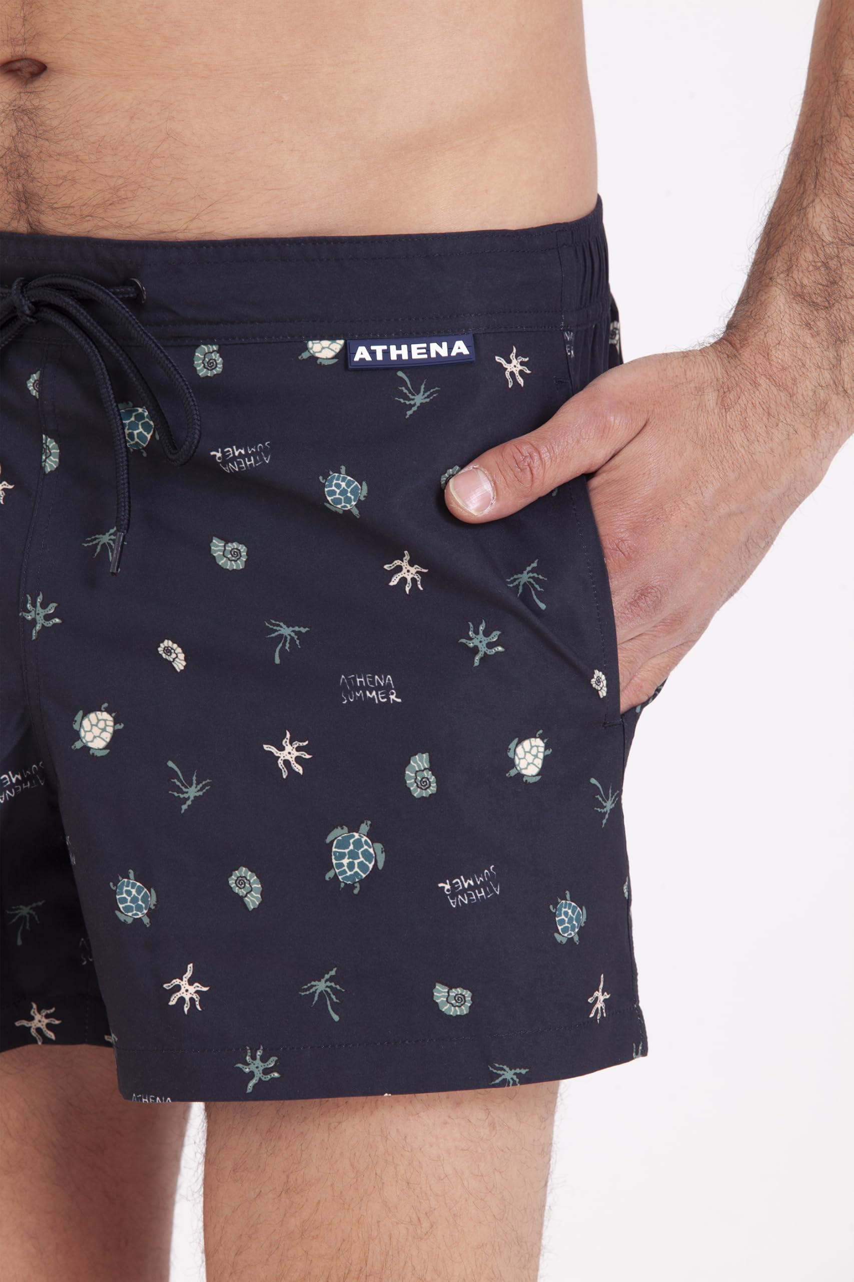 athena-daily-sport-bermuda-bain-homme-marine-l image 5