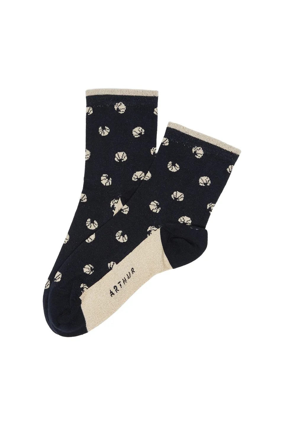 arthur-bob-croissant-chaussettes-coton-nuit-36-40 image 1