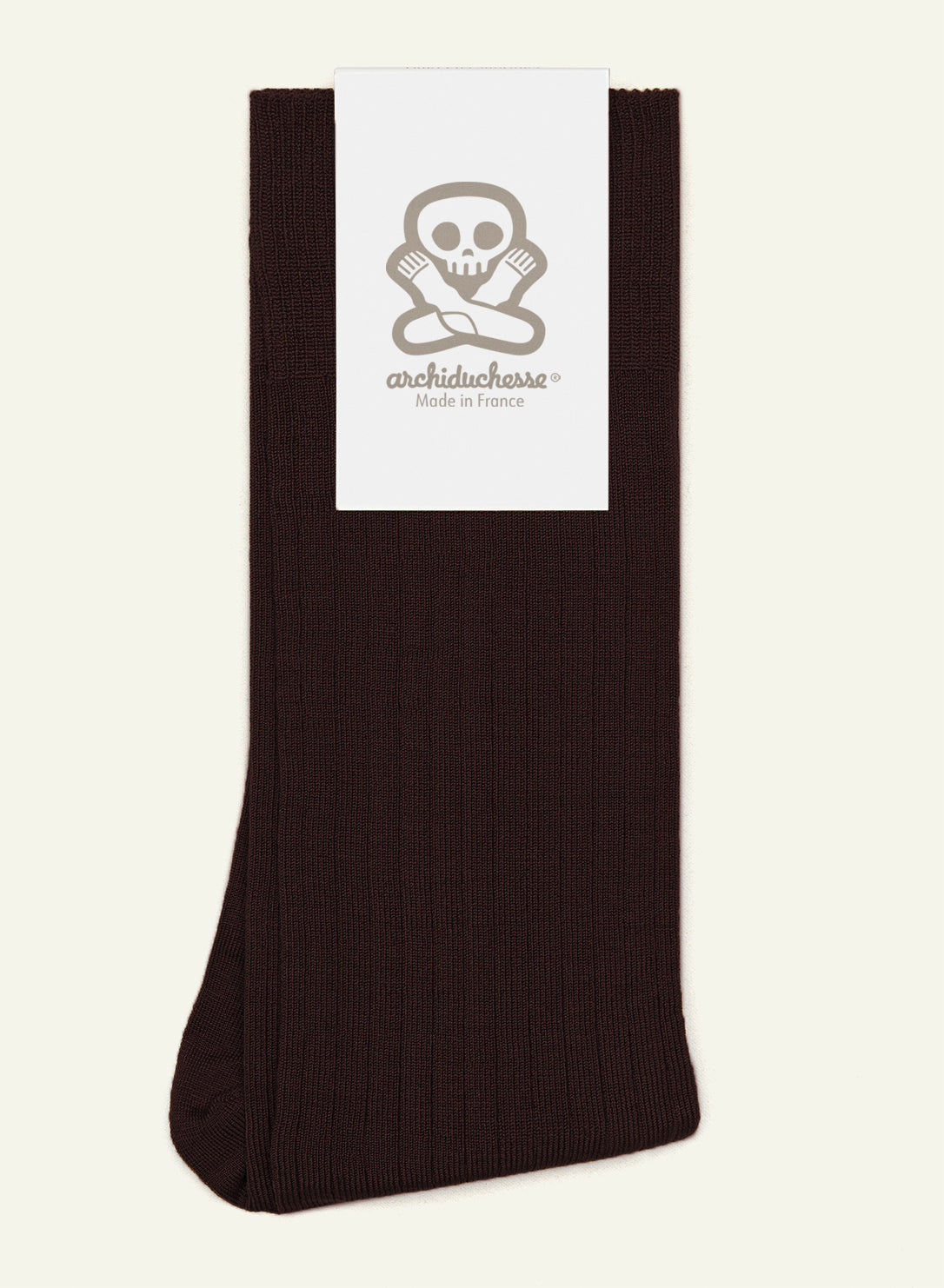 archiduchesse-de-luxe-marron-chocolat-chaussettes-fil-d-cosse image 5
