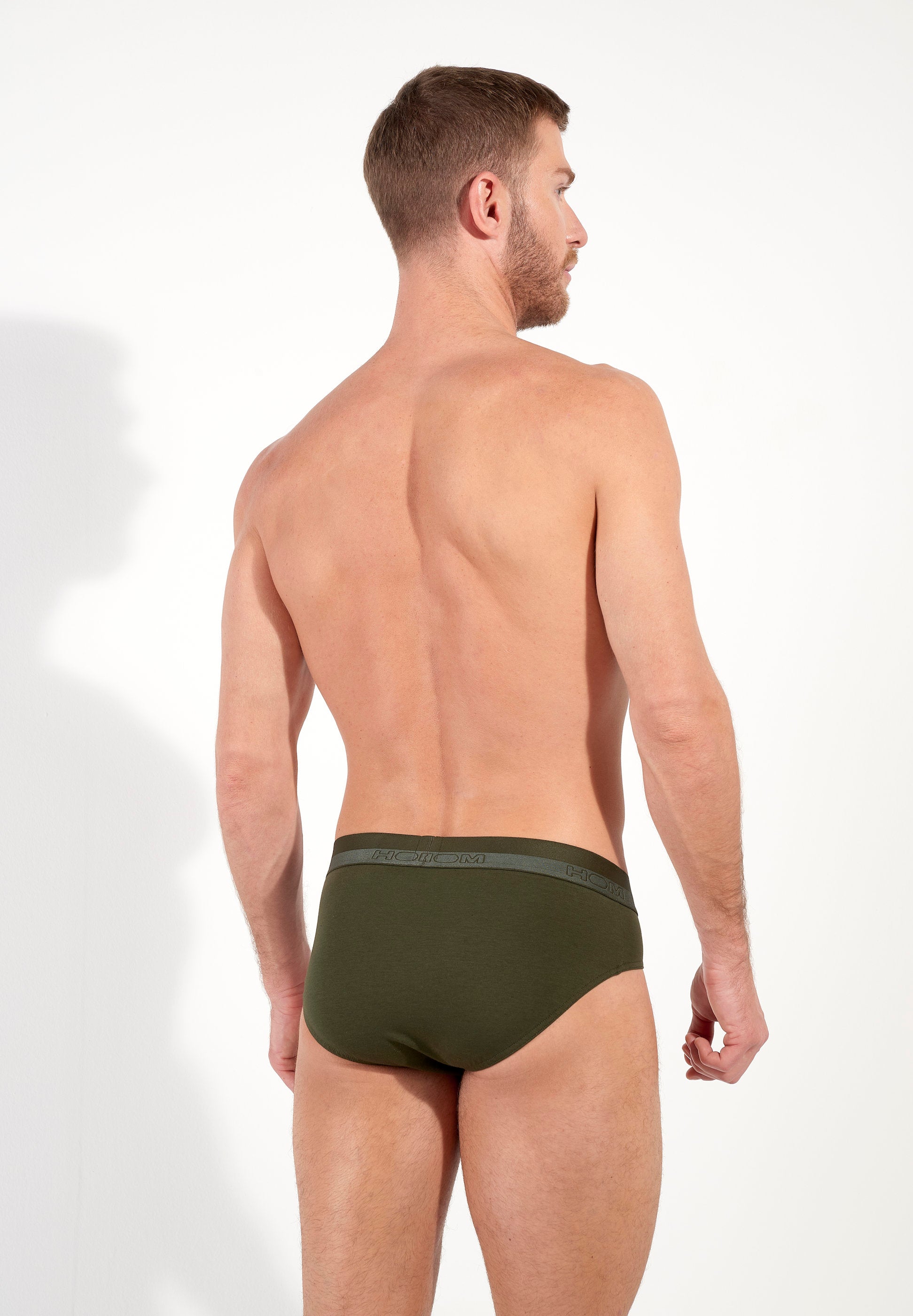 hom-ho1-slip-homme-modal-coton-kaki-fonc image 3