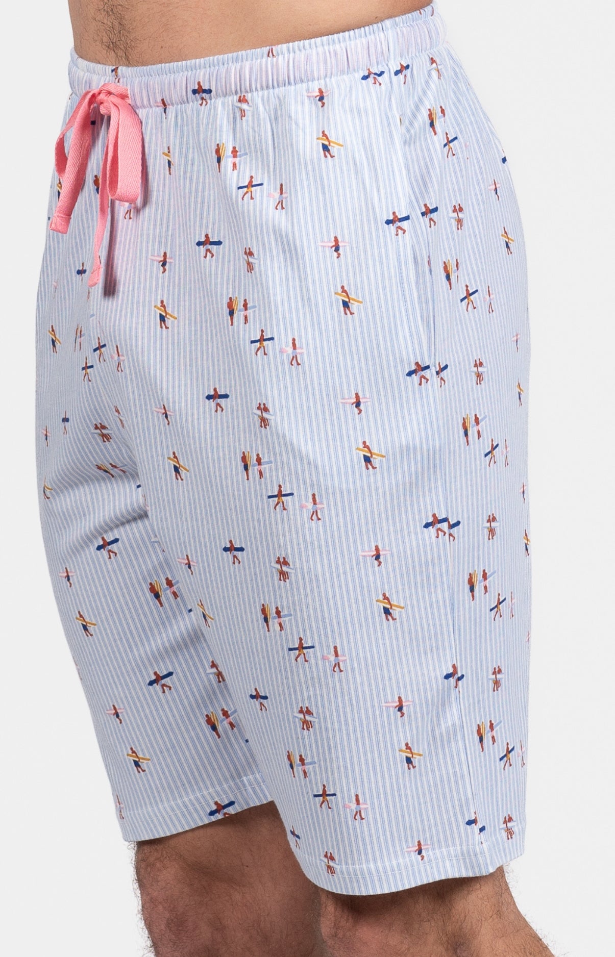arthur-bob-surf-azur-pyjashort-homme-azur-coton image 4