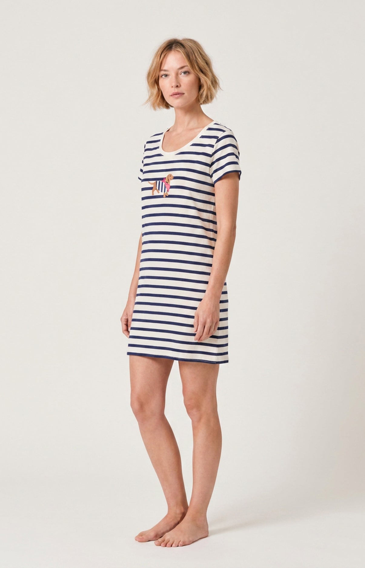 arthur-bob-tobbie-chemise-de-nuit-coton-ciel-m image 4