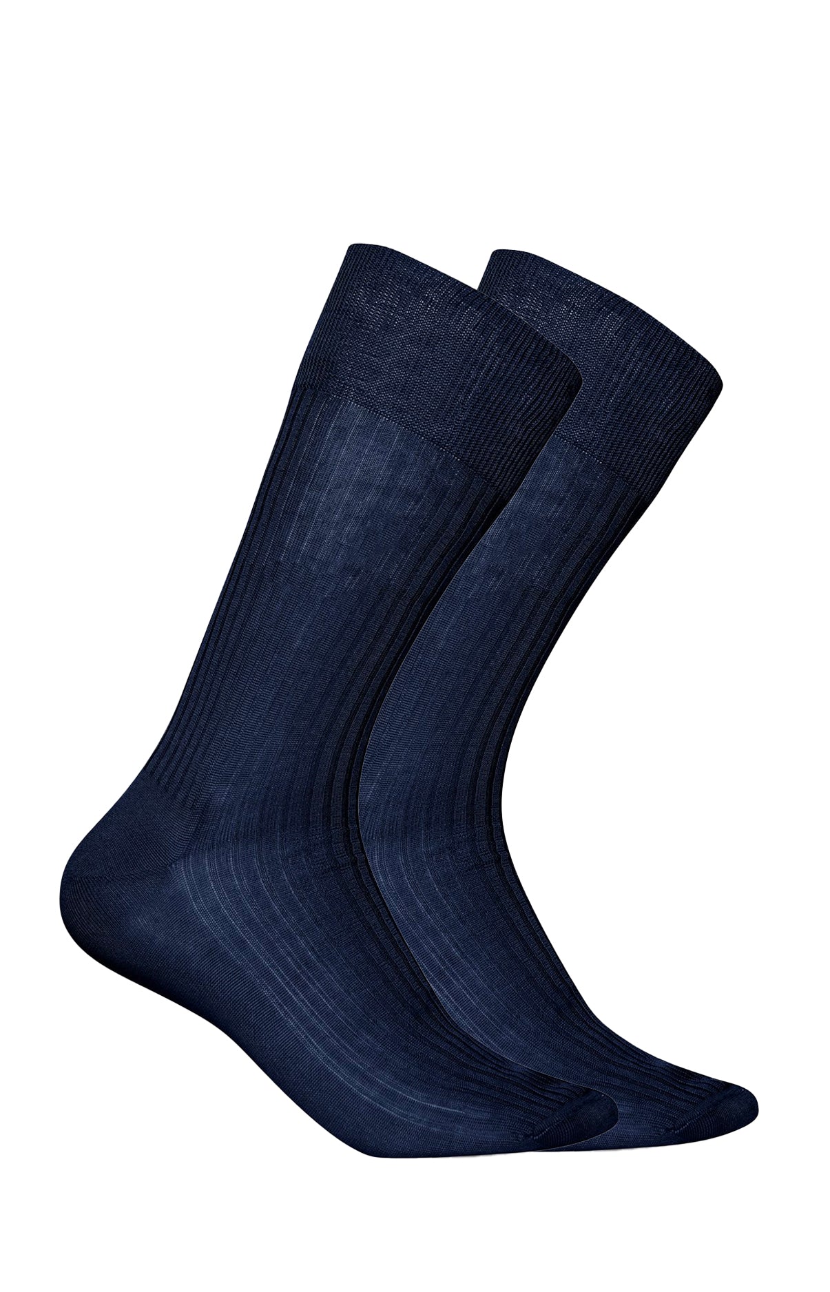 arthur-bob-chaussettes-homme-marine-lot-2-coton image 1