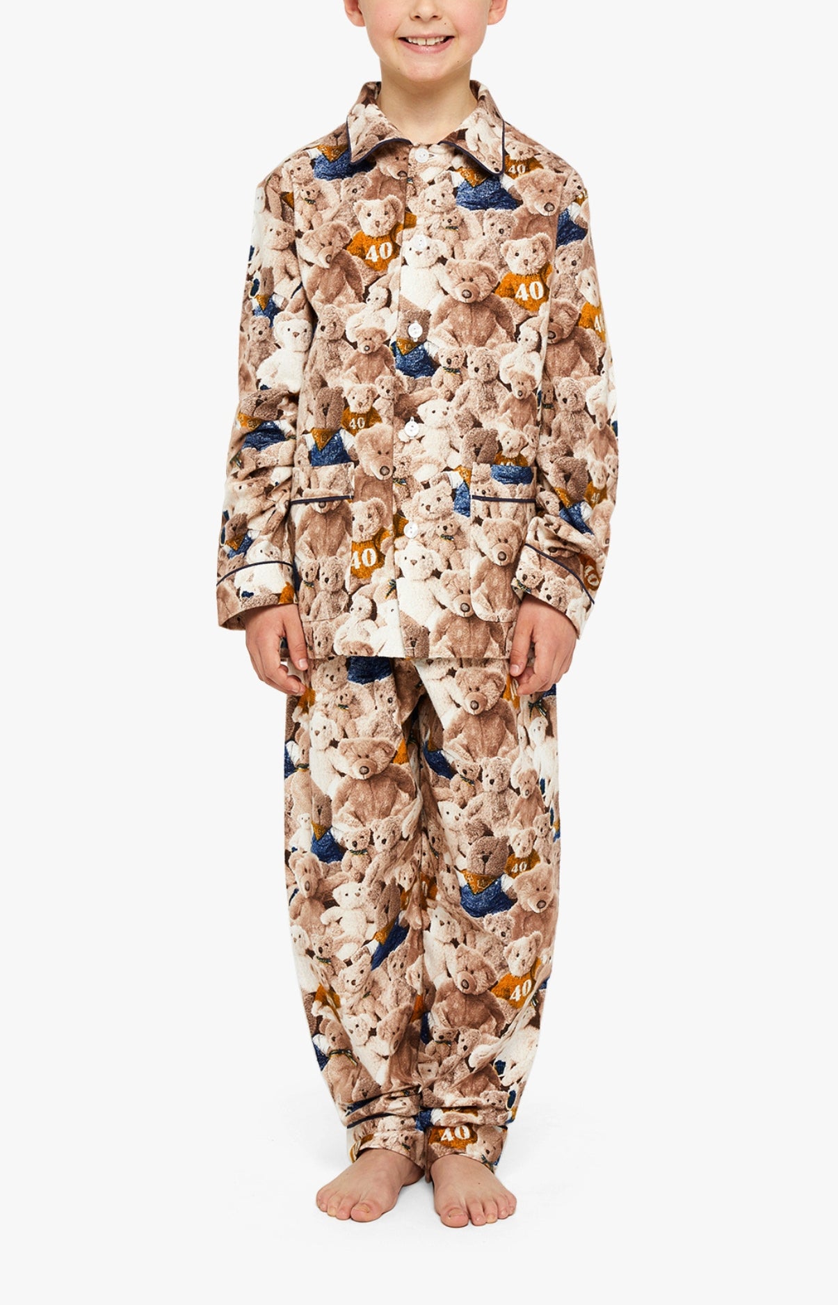 arthur-bob-pyjama-boutonn-enfant-teddy-noisette image 1