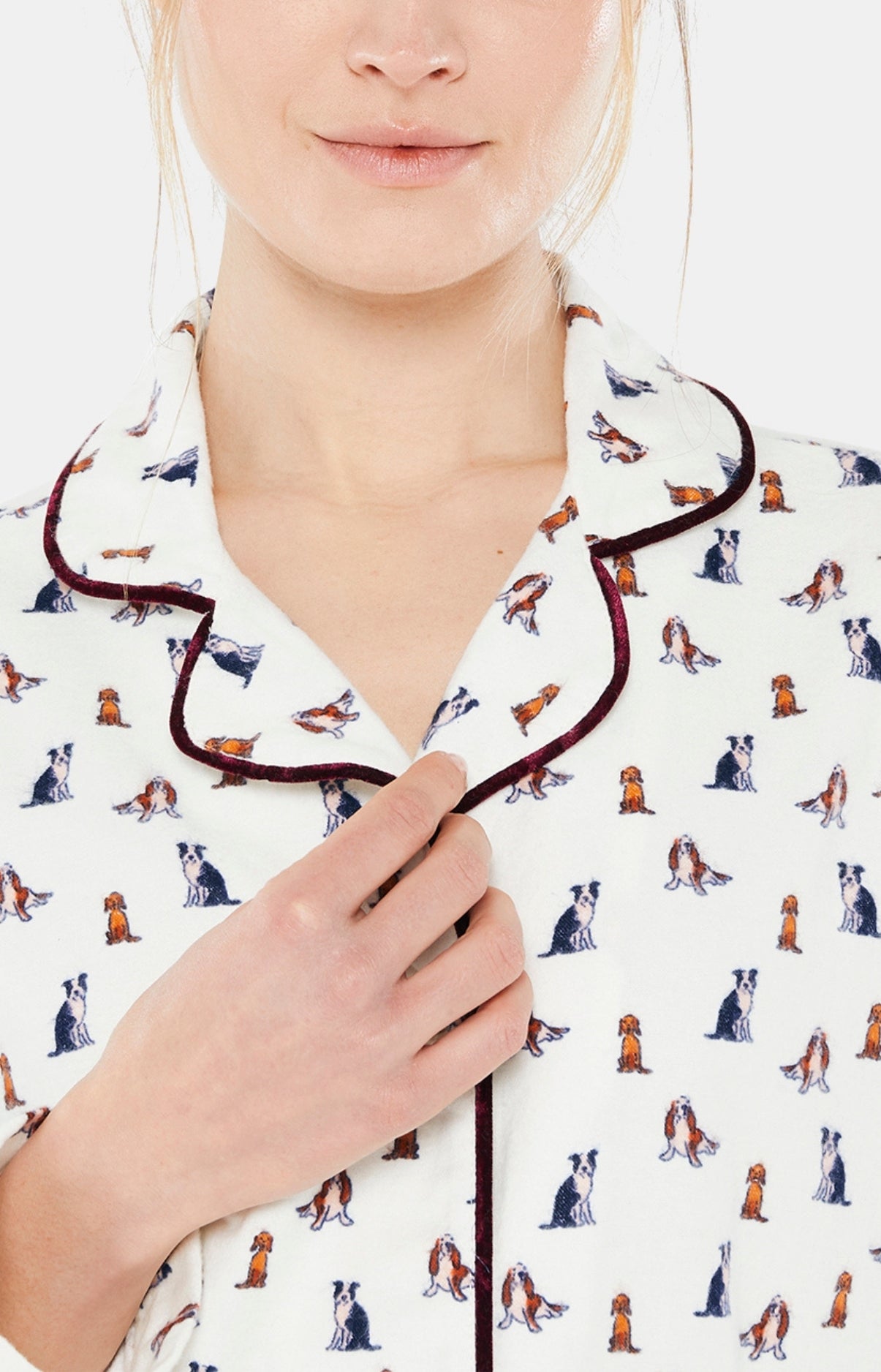 arthur-bob-toutou-pyjama-boutonn-femme-ivoire-pilou image 2