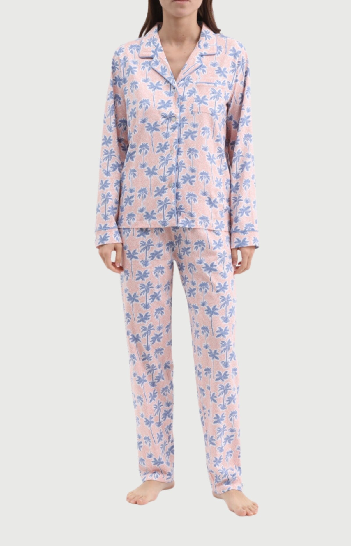 arthur-bob-palmier-pyjama-flanelle-coton-melon image 1
