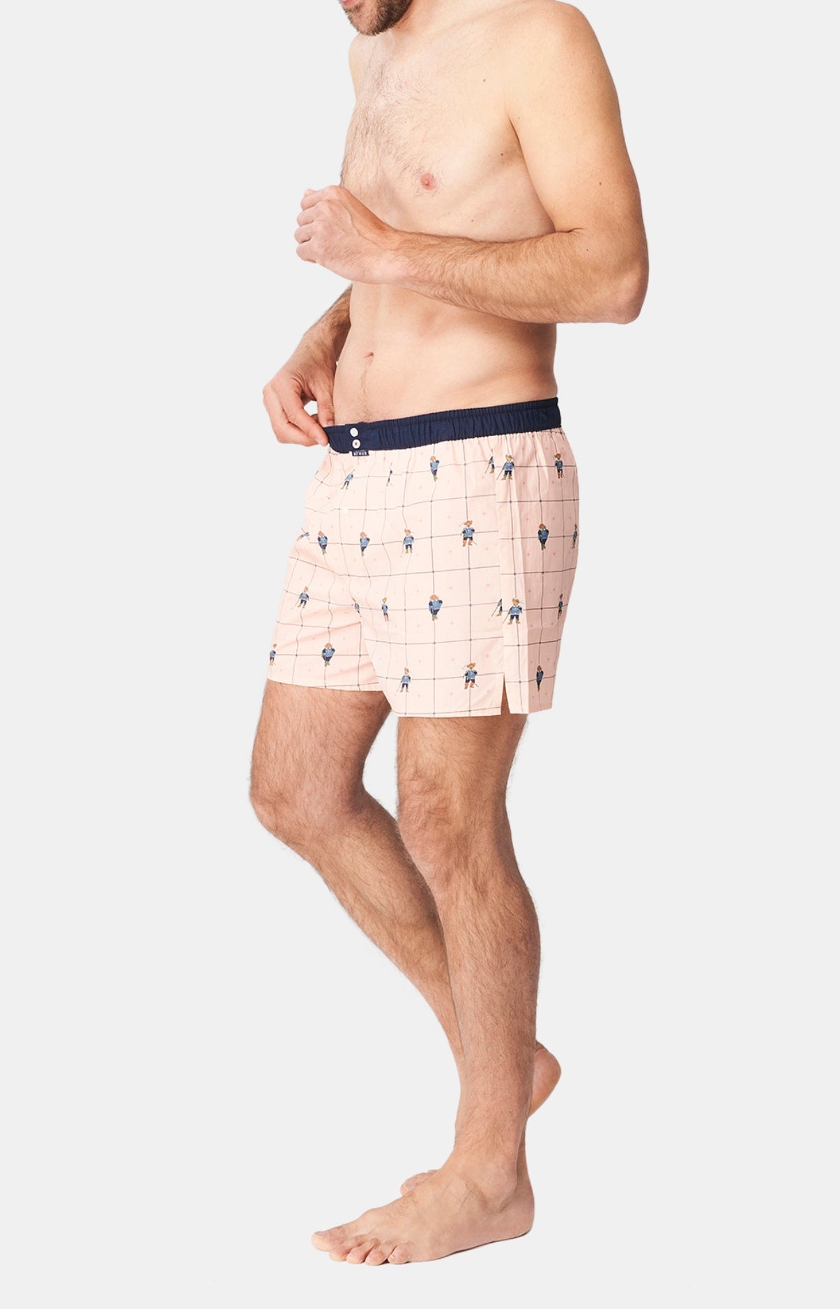 arthur-le-club-n-1125-cale-on-homme-rose-coton-bio image 4