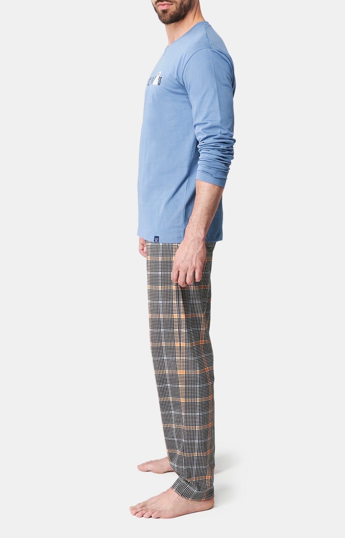 arthur-bob-dans-de-beaux-draps-pyjama-homme-noir-coton-bio image 4