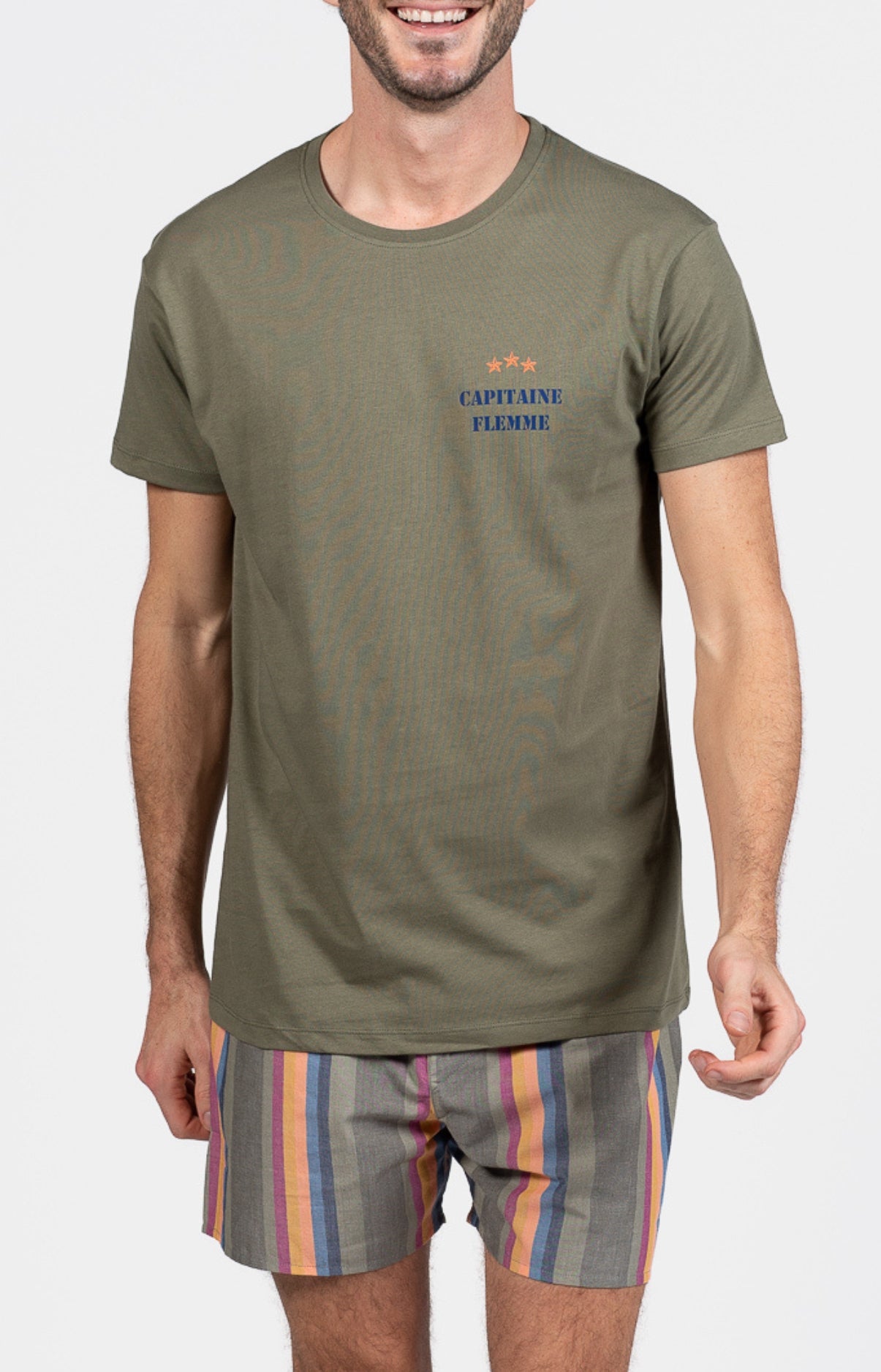 arthur-bob-pyjam-ricain-corlys-kaki-coton-t image 1