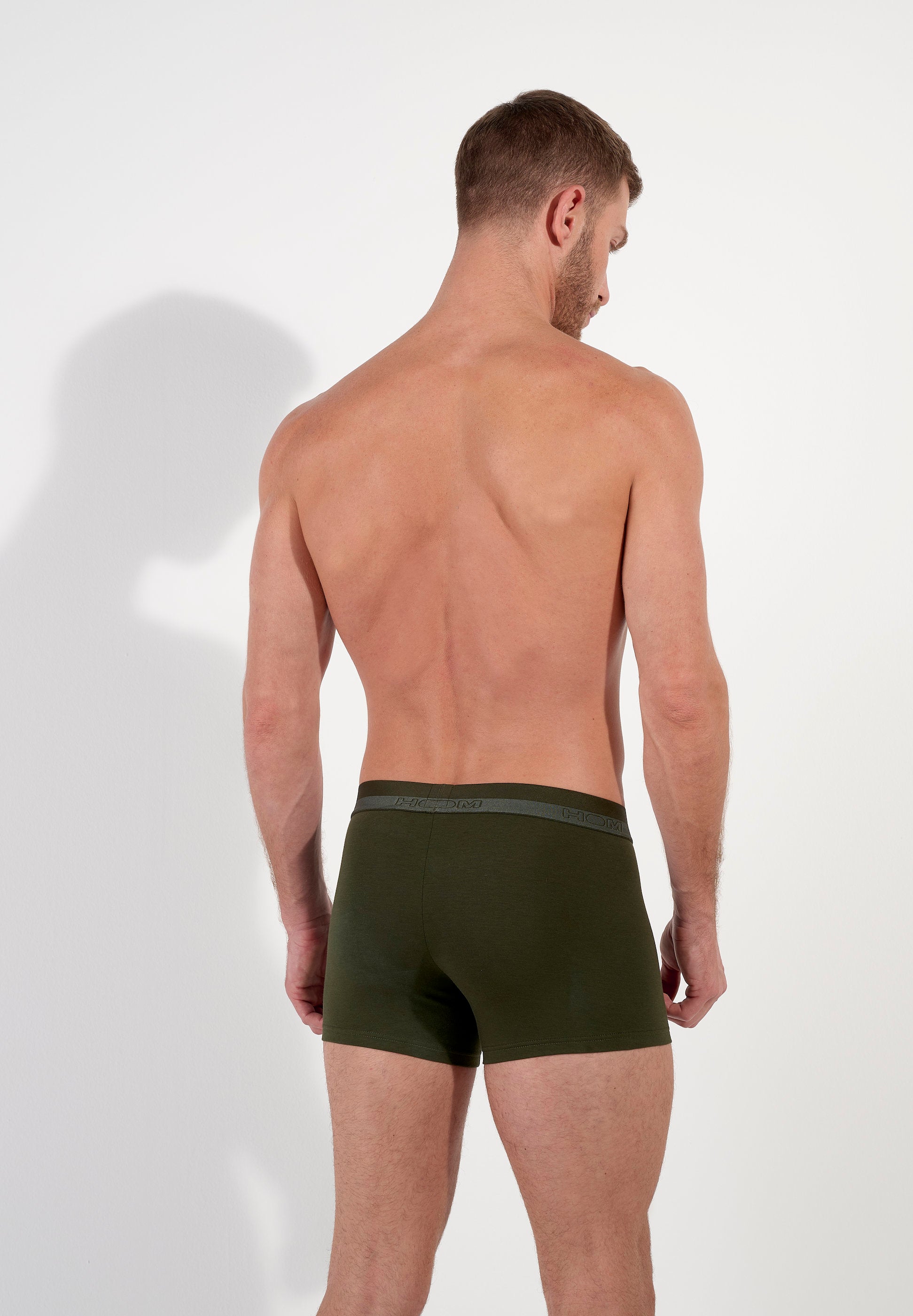 hom-classic-400203-4000dk-boxer-kaki-fonc-coton-modal image 3