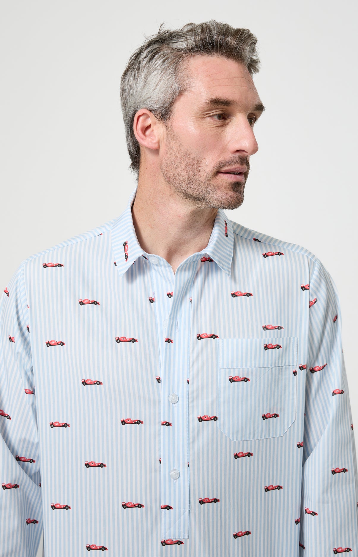 arthur-bob-chemise-de-nuit-grand-prix-ciel-coton-bio image 2