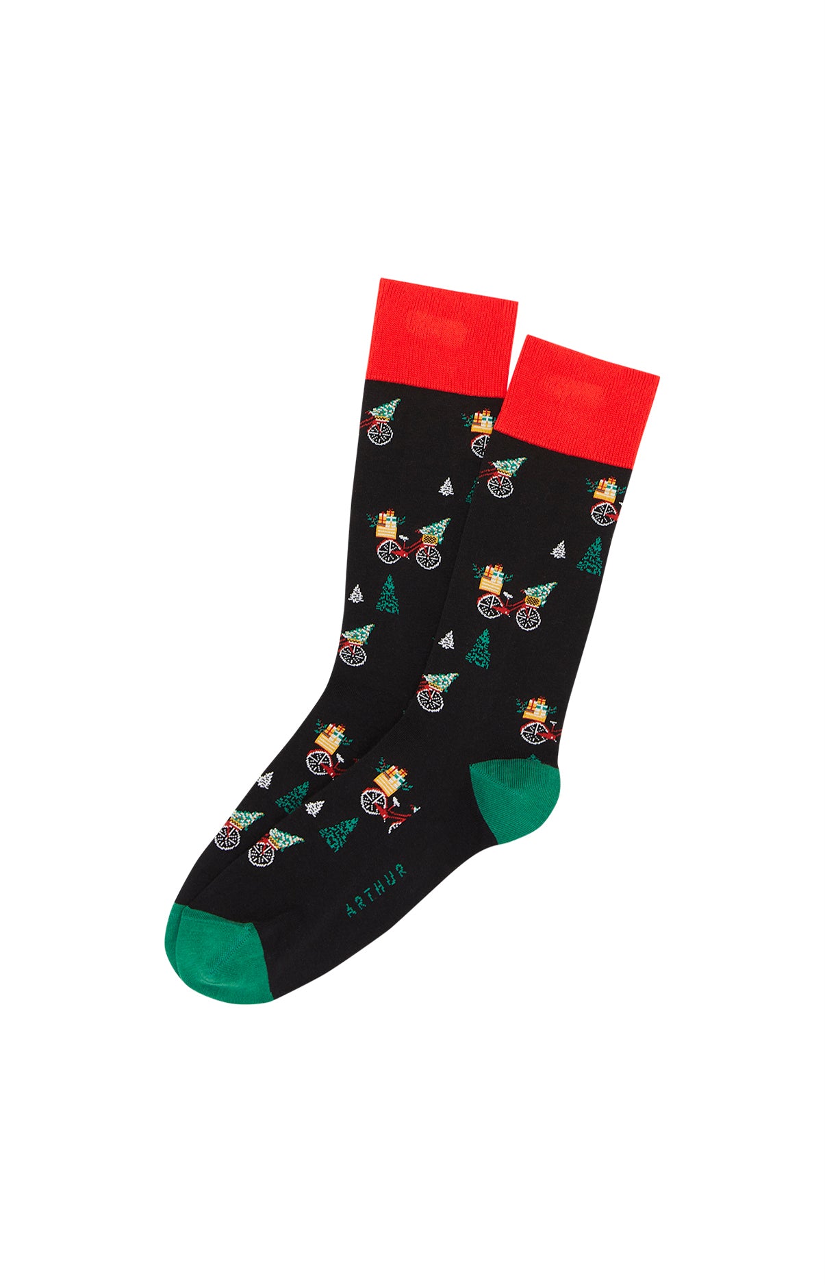 arthur-hotte-chaussettes-montagne-coton-noir image 1
