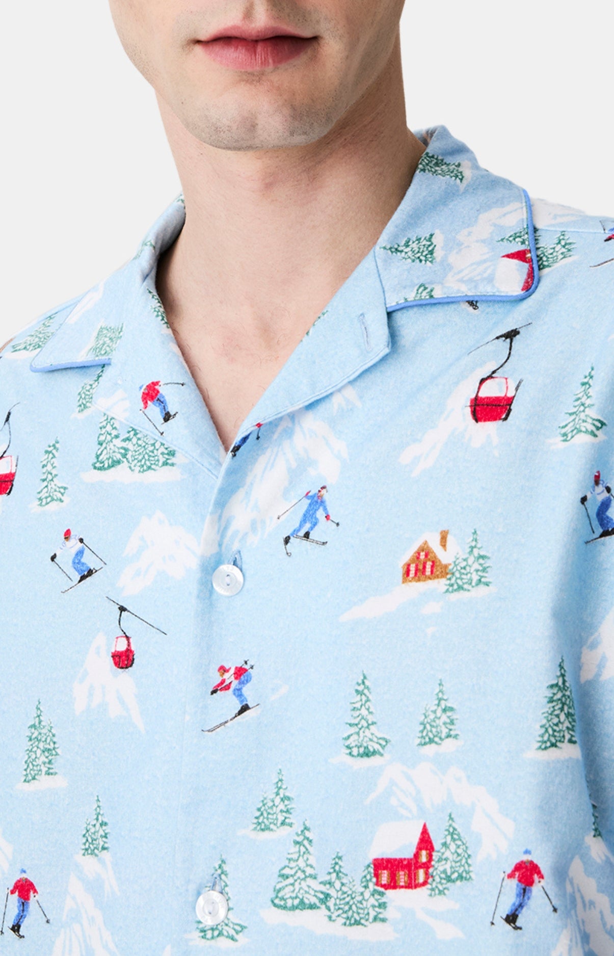 arthur-bob-no-l-en-altitude-pyjama-pilou-homme-ciel image 2