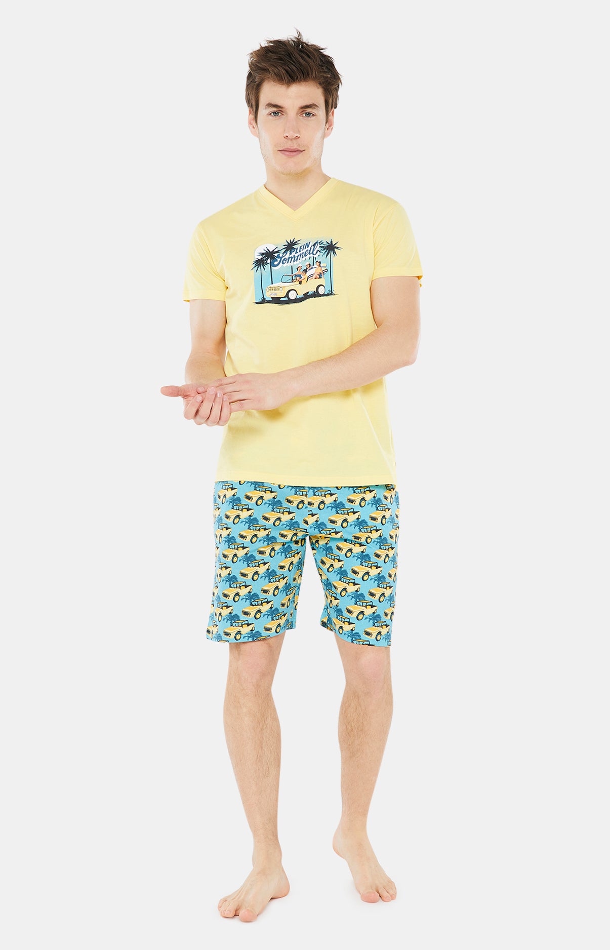 arthur-bob-plein-sommeil-pyjashort-coton-bleu image 1