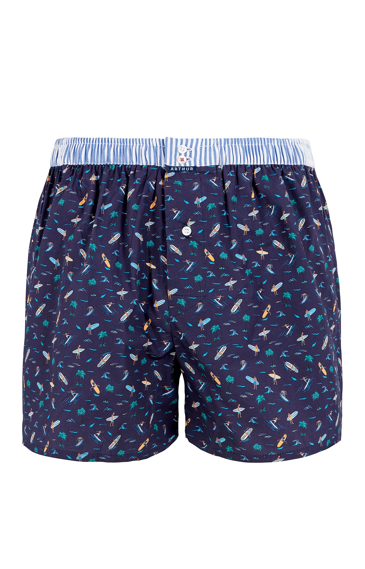 arthur-le-club-n-1048-cale-on-homme-marine-coton-bio image 3