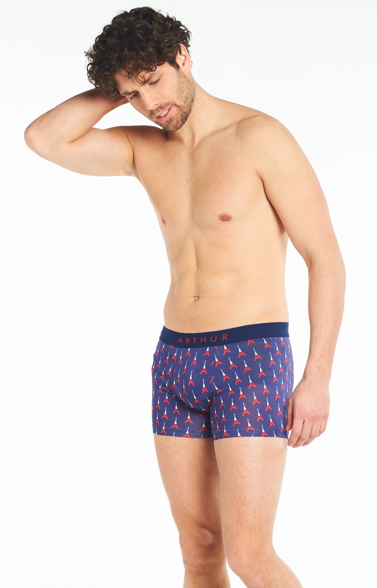 arthur-bob-eiffel-boxer-coton-bio-marine image 4