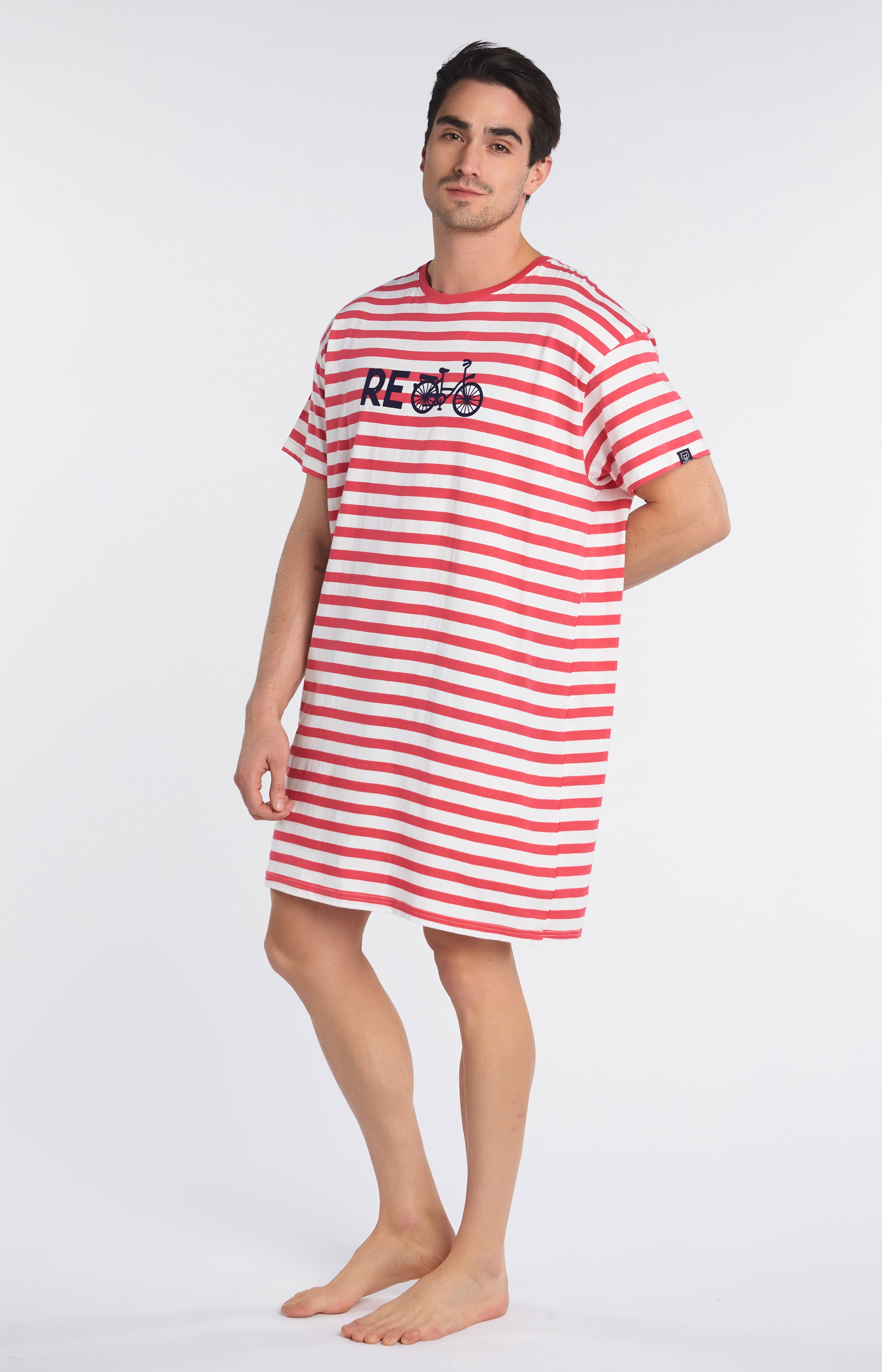 arthur-bob-maxi-tee-shirt-recycle-rouge-en-coton image 4