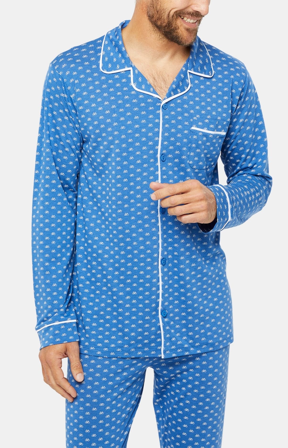 arthur-bob-petit-v-lo-pyjama-boutonn-homme-denim-lyocell image 2