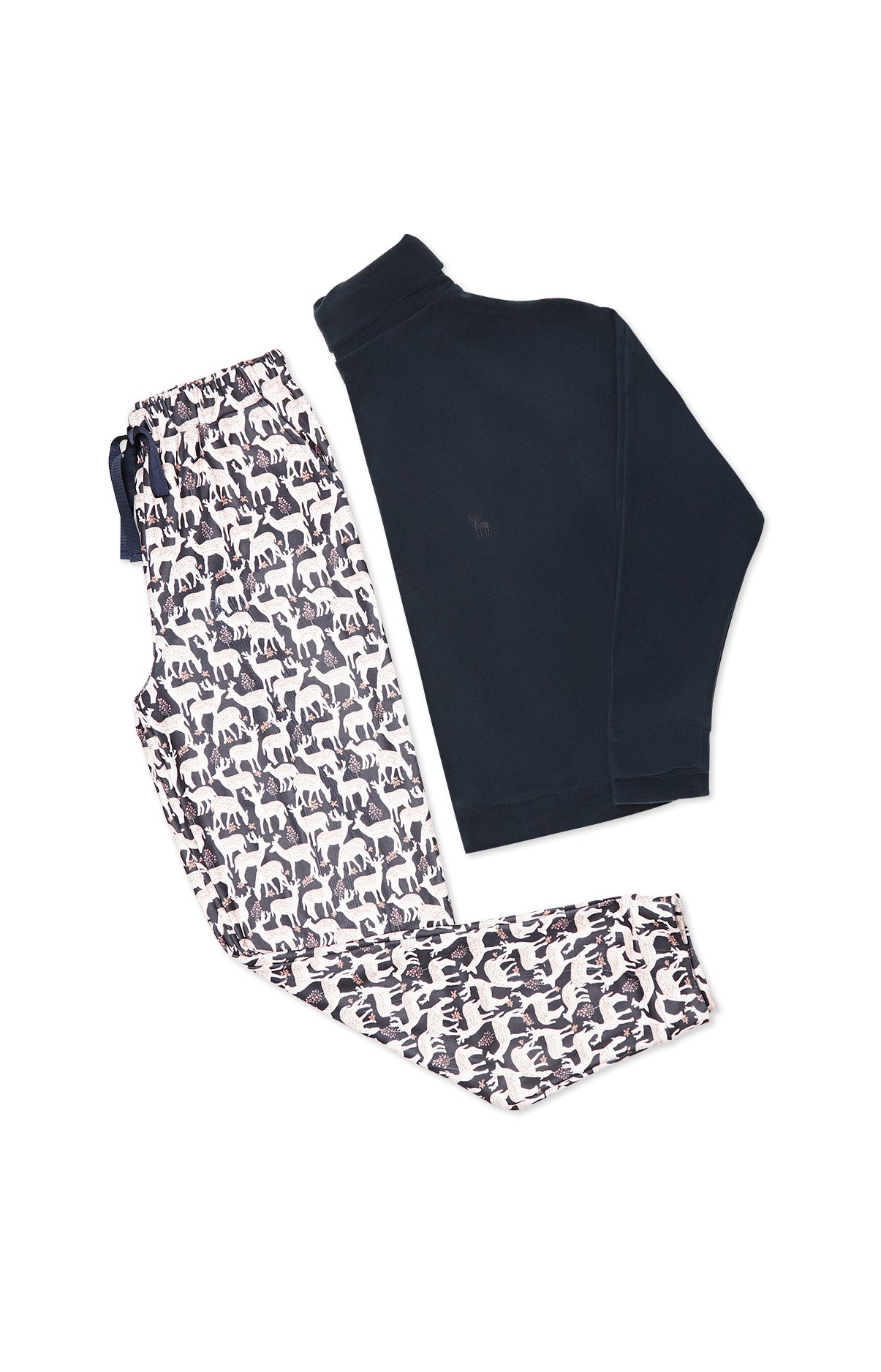 arthur-bob-biche-pyjama-polaire-femme-marine-taille-l image 3