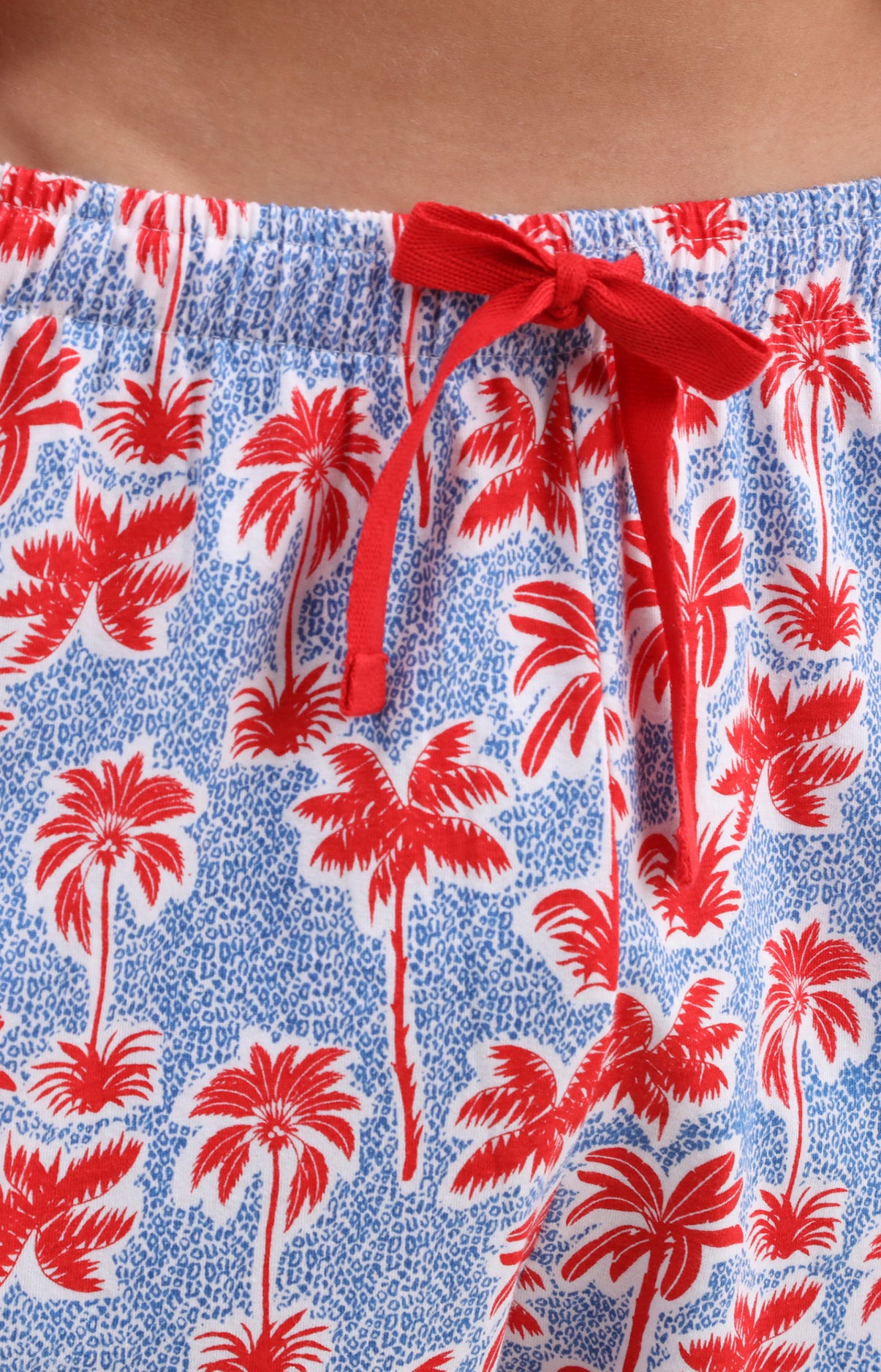 arthur-bob-pyjashort-coton-palmier-rouge image 3