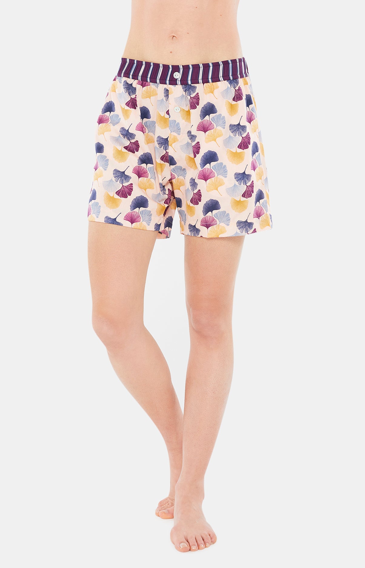 arthur-bob-short-ginko-multicolore-coton-bio-femme image 2