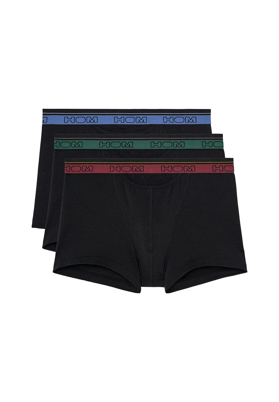 hom-ho1-tiago-1-403240-40t001-boxer-lot-3-noir-coton image 1
