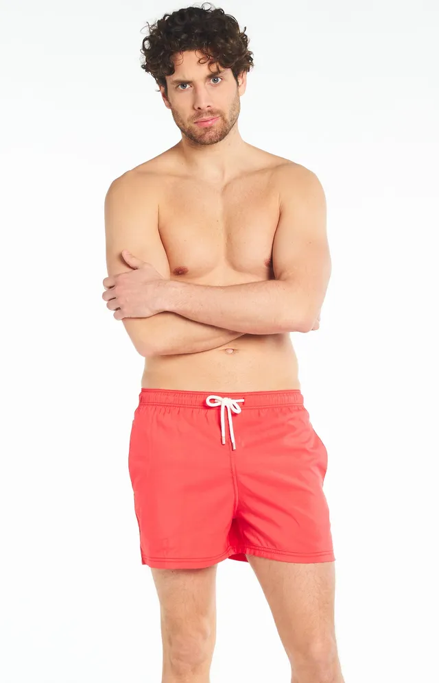 arthur-bob-rouge-short-de-bain-homme-rouge-recycl image 1