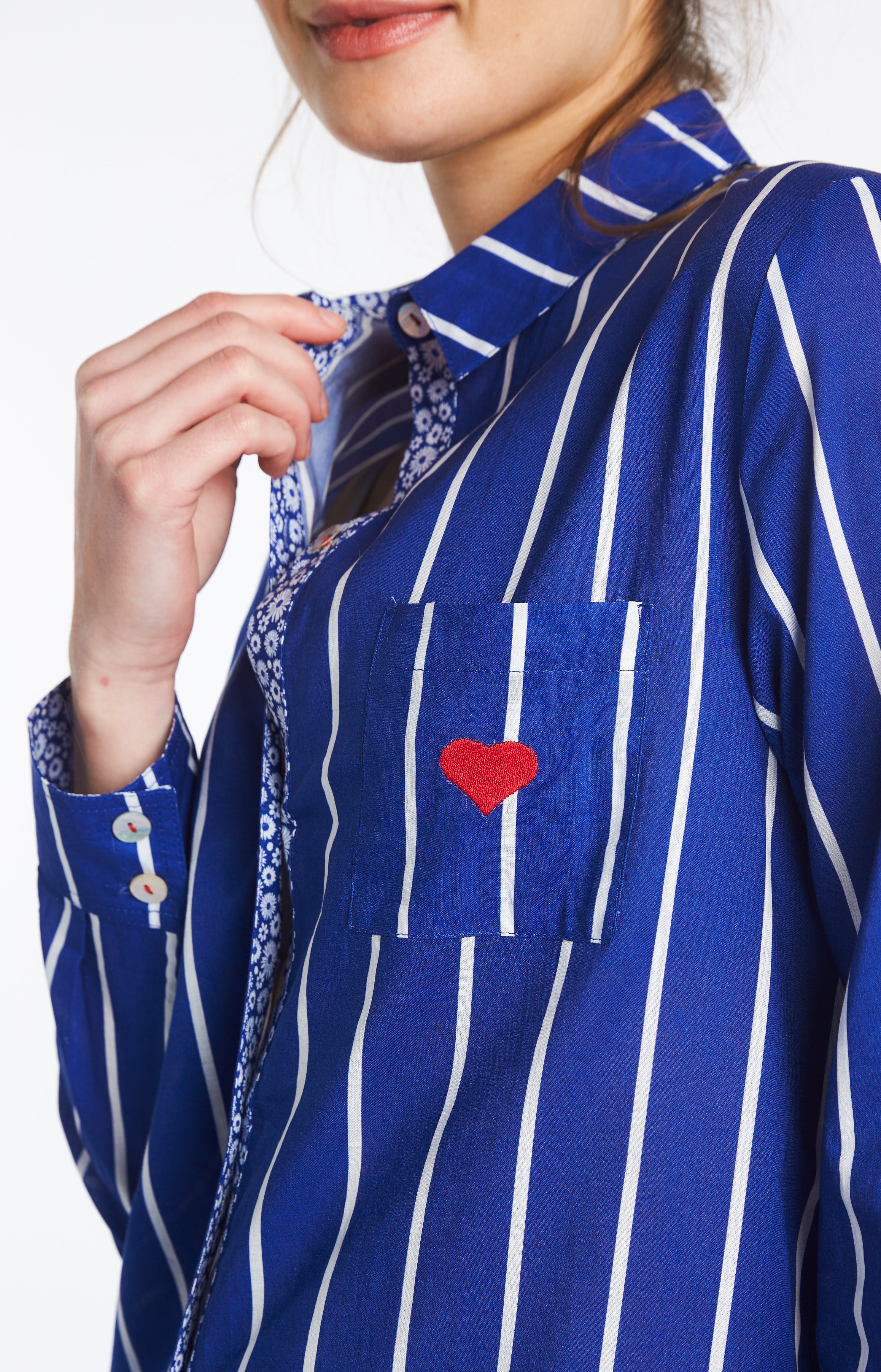 arthur-bob-camille-chemise-coton-bleu-roi image 6