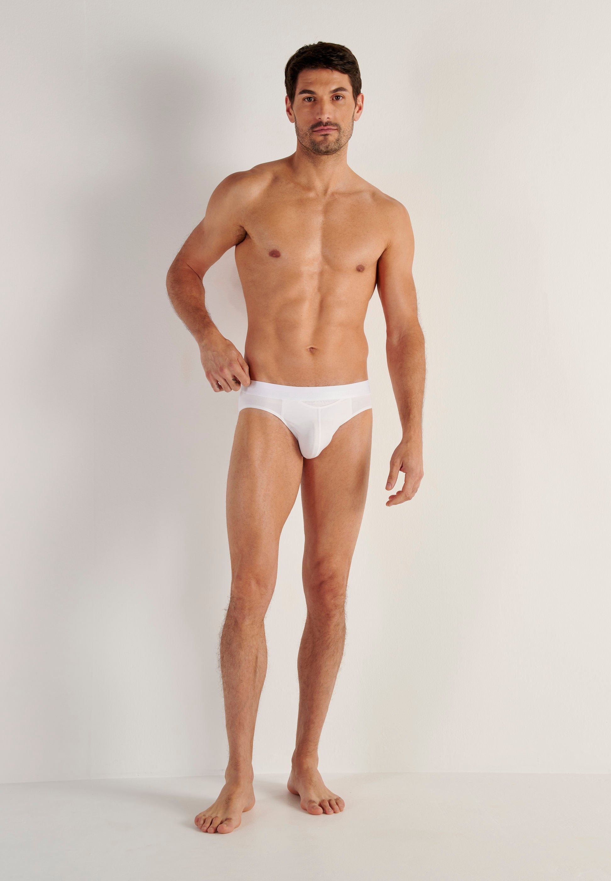 hom-ho1-slip-homme-mini-modal-coton-blanc image 4