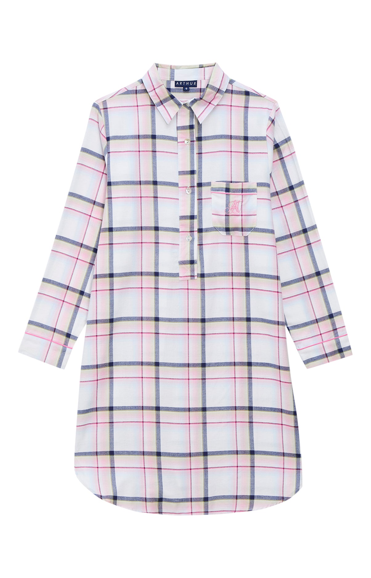 arthur-bob-lola-chemise-de-nuit-rose-flanelle image 3