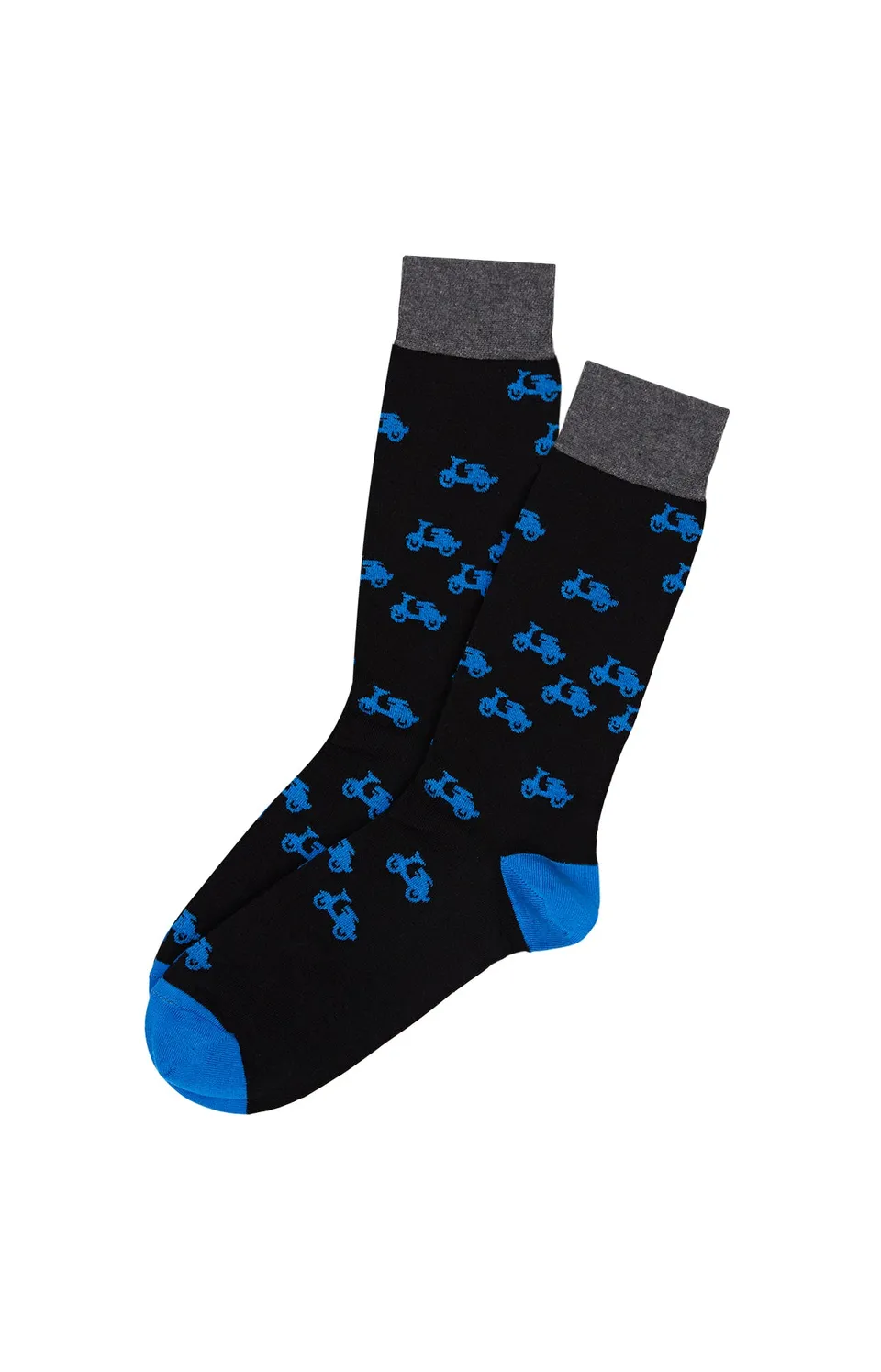 arthur-bob-scooter-chaussettes-homme-noir-40-46-coton image 1