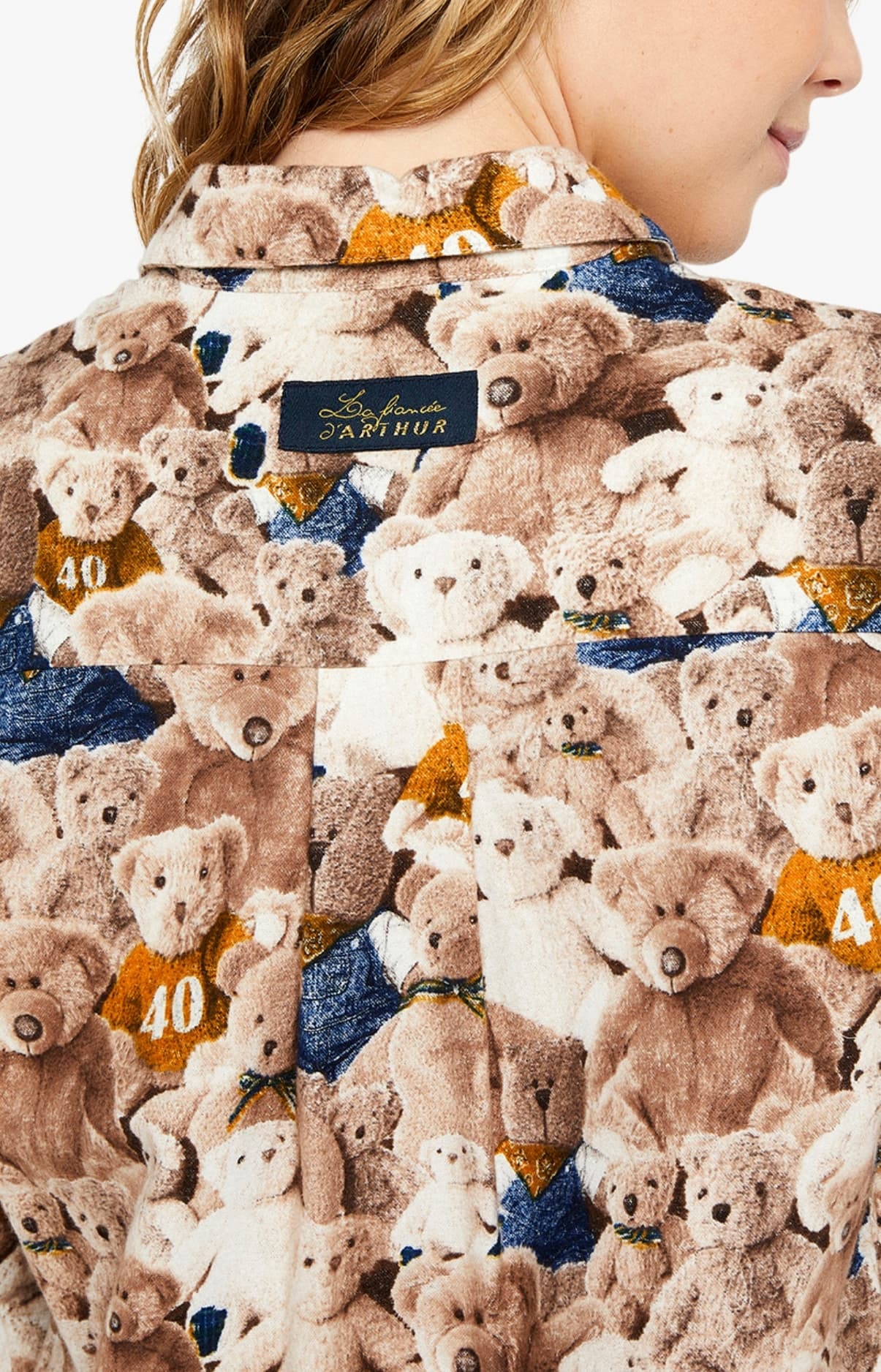 arthur-bob-teddy-chemise-de-nuit-noisette-pilou image 6
