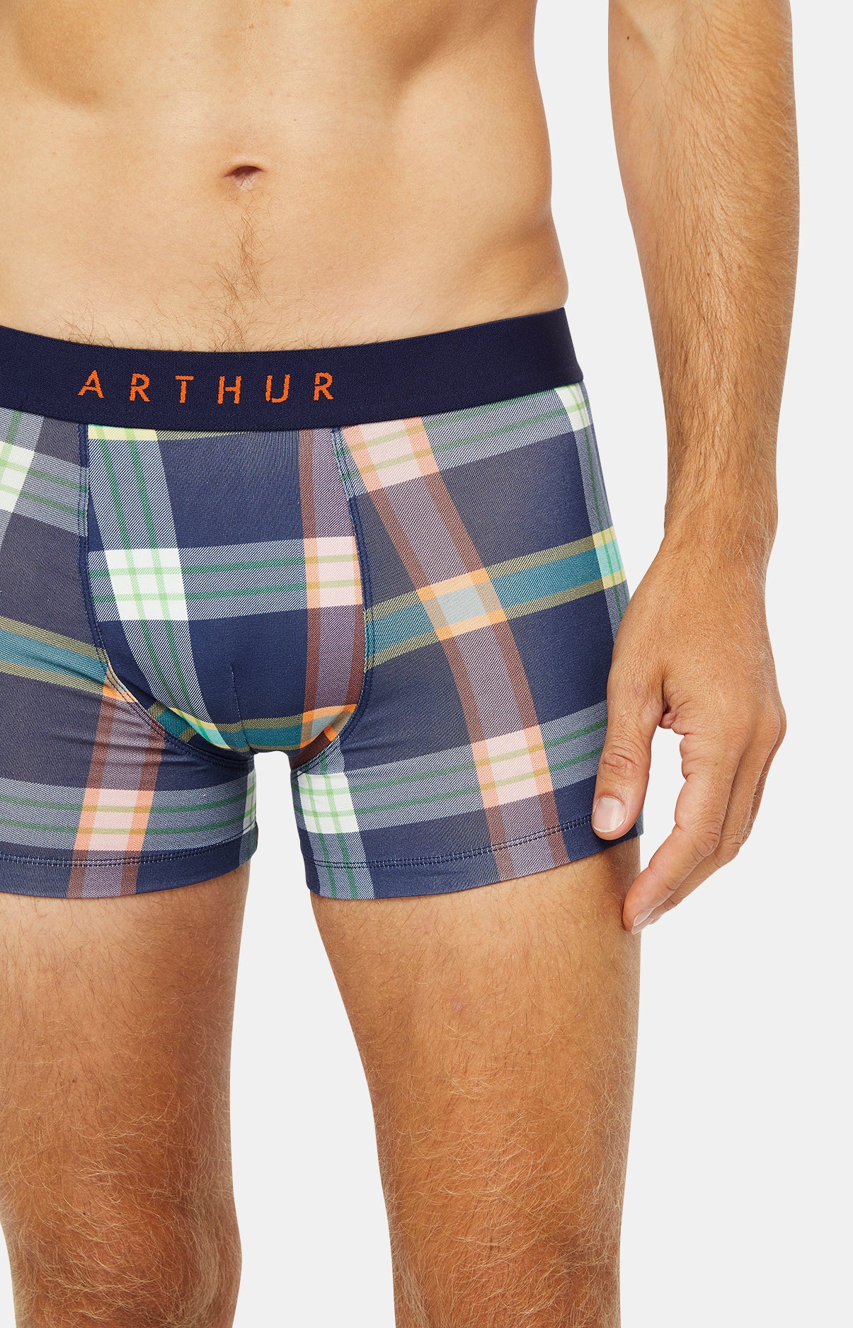 arthur-bob-ashberry-boxer-homme-marine-m-coton-bio image 2