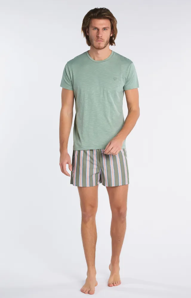 arthur-bob-tee-shirt-homme-vert-lichen-coton-bio image 1
