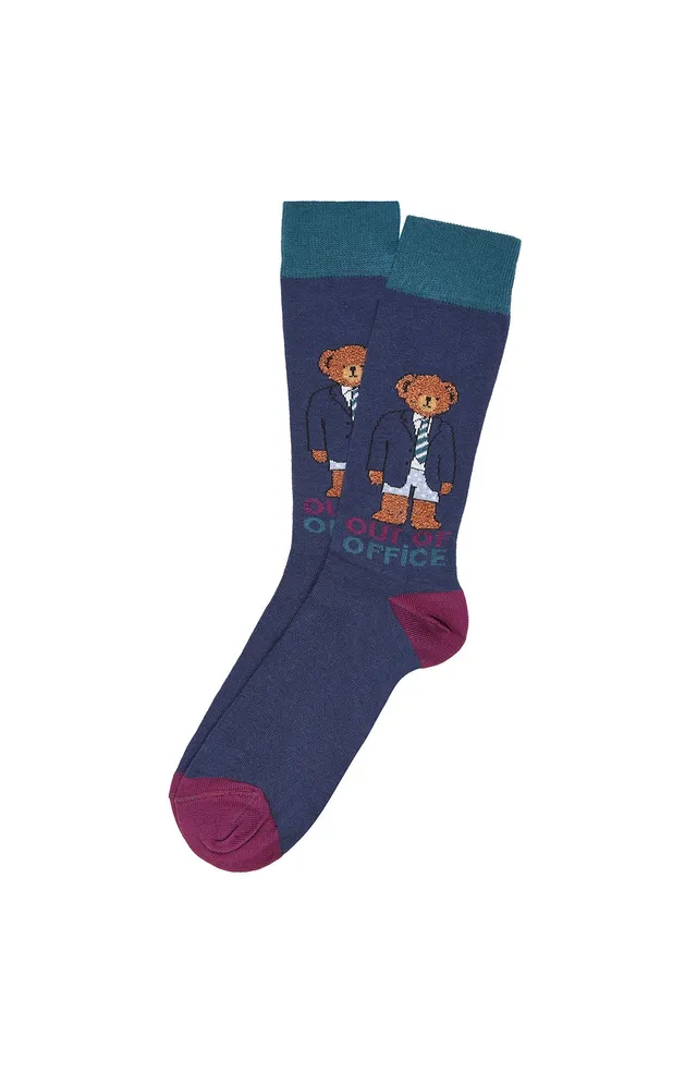 arthur-bob-chaussettes-homme-marine-out-of-office-coton image 1