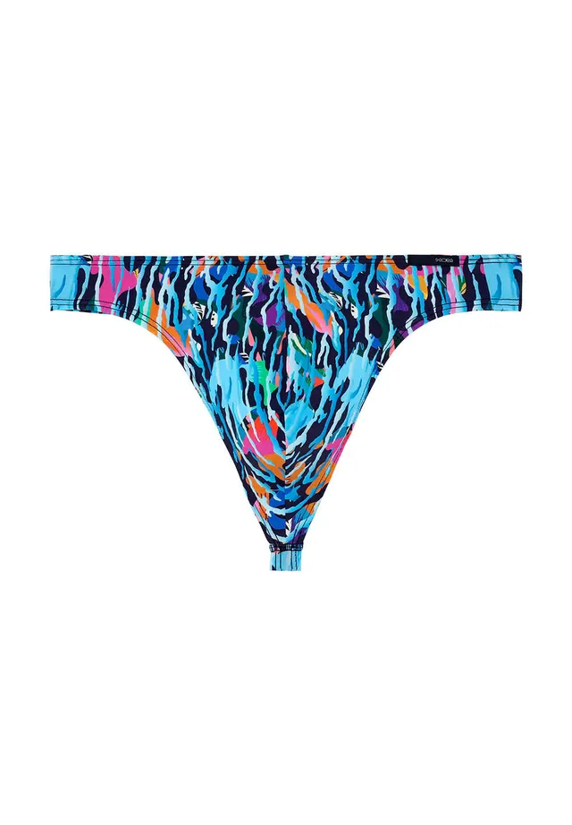 hom-funky-styles-403245-40p0nb-string-bleu-marine-imprim image 1