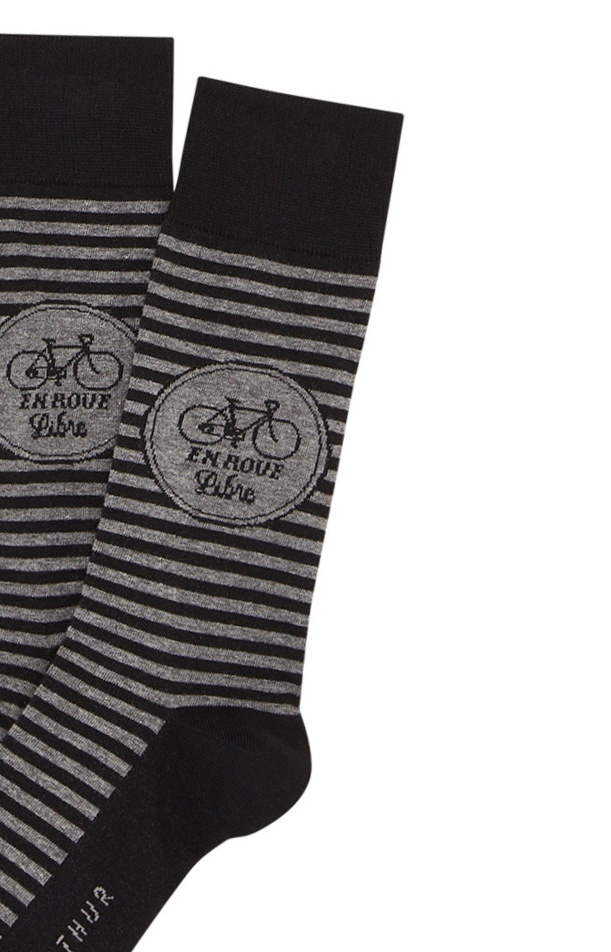 arthur-bob-en-roue-libre-chaussettes-noir-40-46-coton image 2